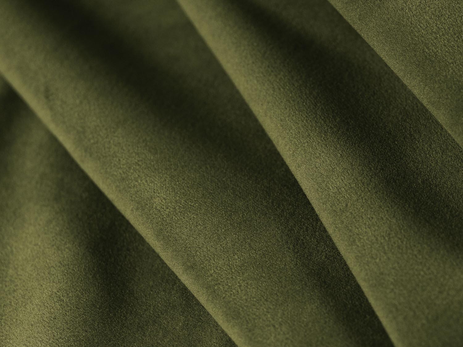Modernes 5-Sitzer Ecksofa in Army Green, gefertigt aus weichem Velours, bietet Komfort, Schlaffunktion und cleveren Stauraum für Ihr Zuhause.