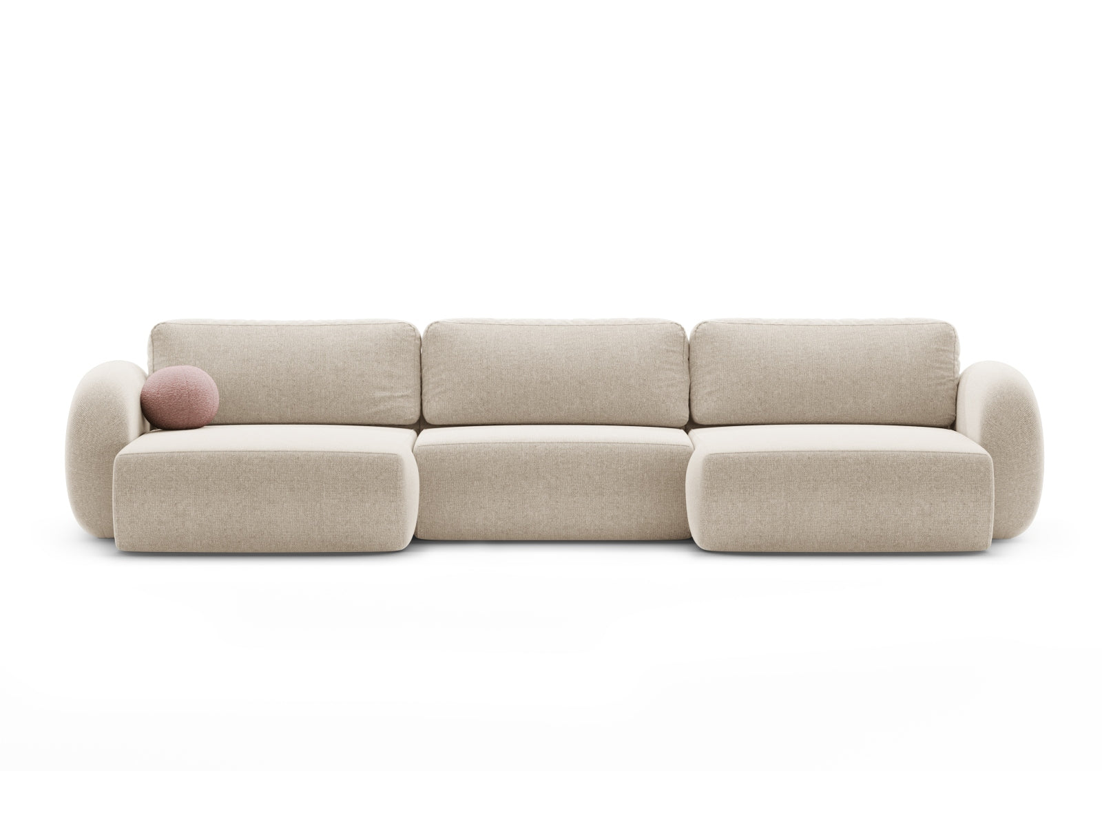 Tonale Panoramic Sofa mit Stauraum und Schlaffunktion 5 Sitzer in Dark Beige präsentiert im Onlineshop von KAQTU Design AG. 5er Sofa ist von Cosmopolitan Design