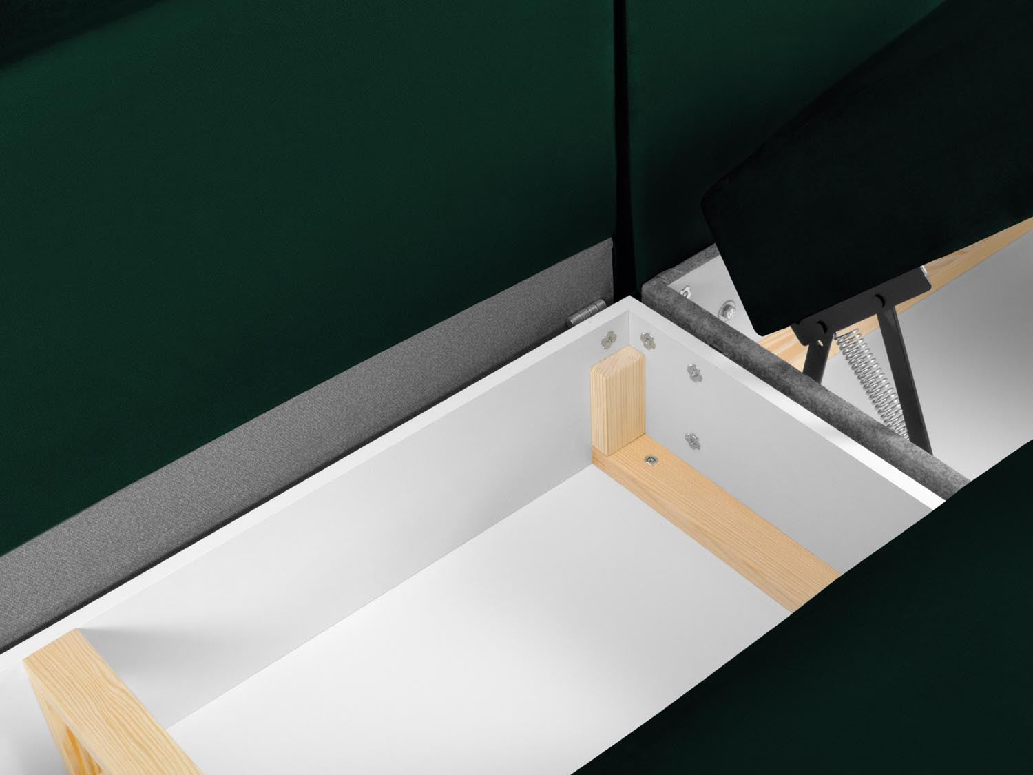 Erleben Sie das Kyoto Velour Panoramic Ecksofa links – ein stilvolles 7-Sitzer Sofa mit Schlaffunktion und cleverem Stauraum für Ihr Zuhause.