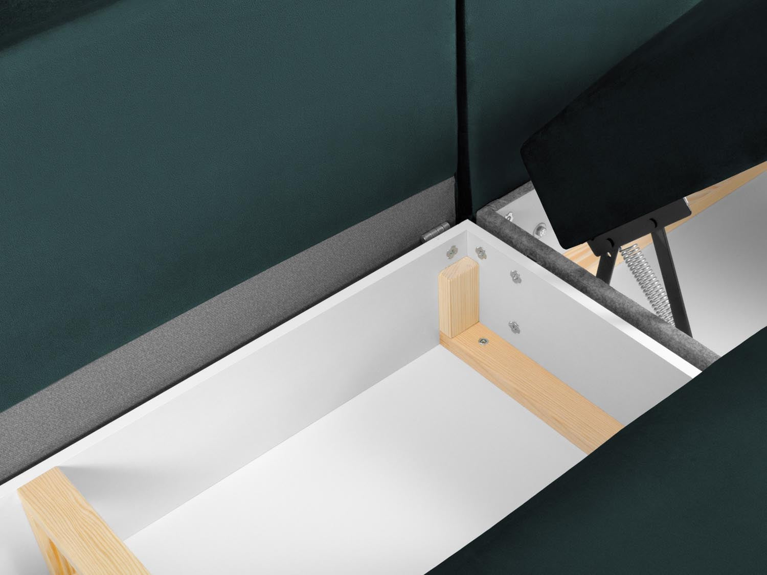 Erleben Sie das Kyoto Velour Panoramic Ecksofa links – ein stilvolles 7-Sitzer Sofa mit Schlaffunktion und cleverem Stauraum für Ihr Zuhause.