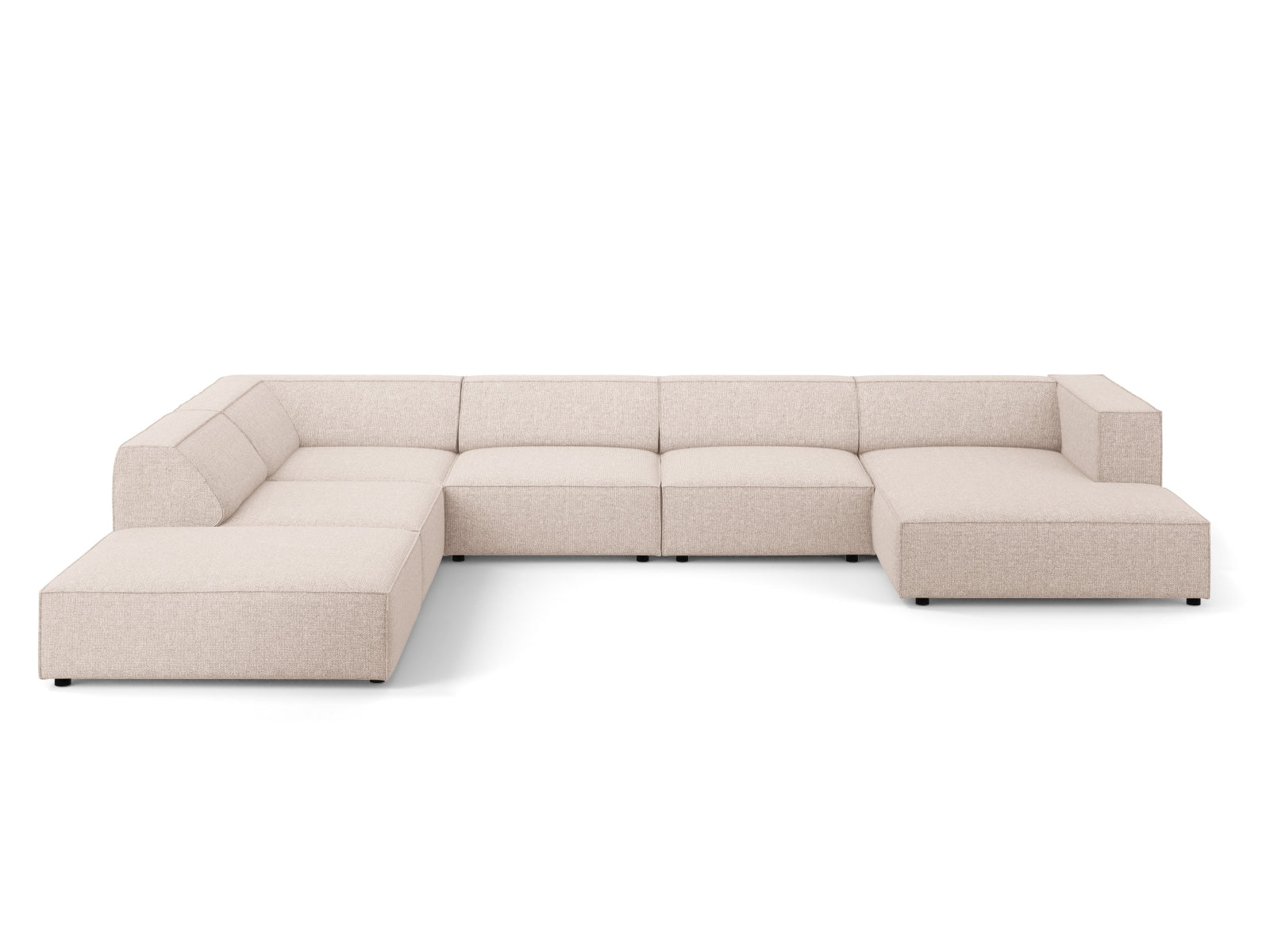 Arendal Panoramic Ecksofa links 7 Sitzer in Beige präsentiert im Onlineshop von KAQTU Design AG. Ecksofa links ist von Cosmopolitan Design