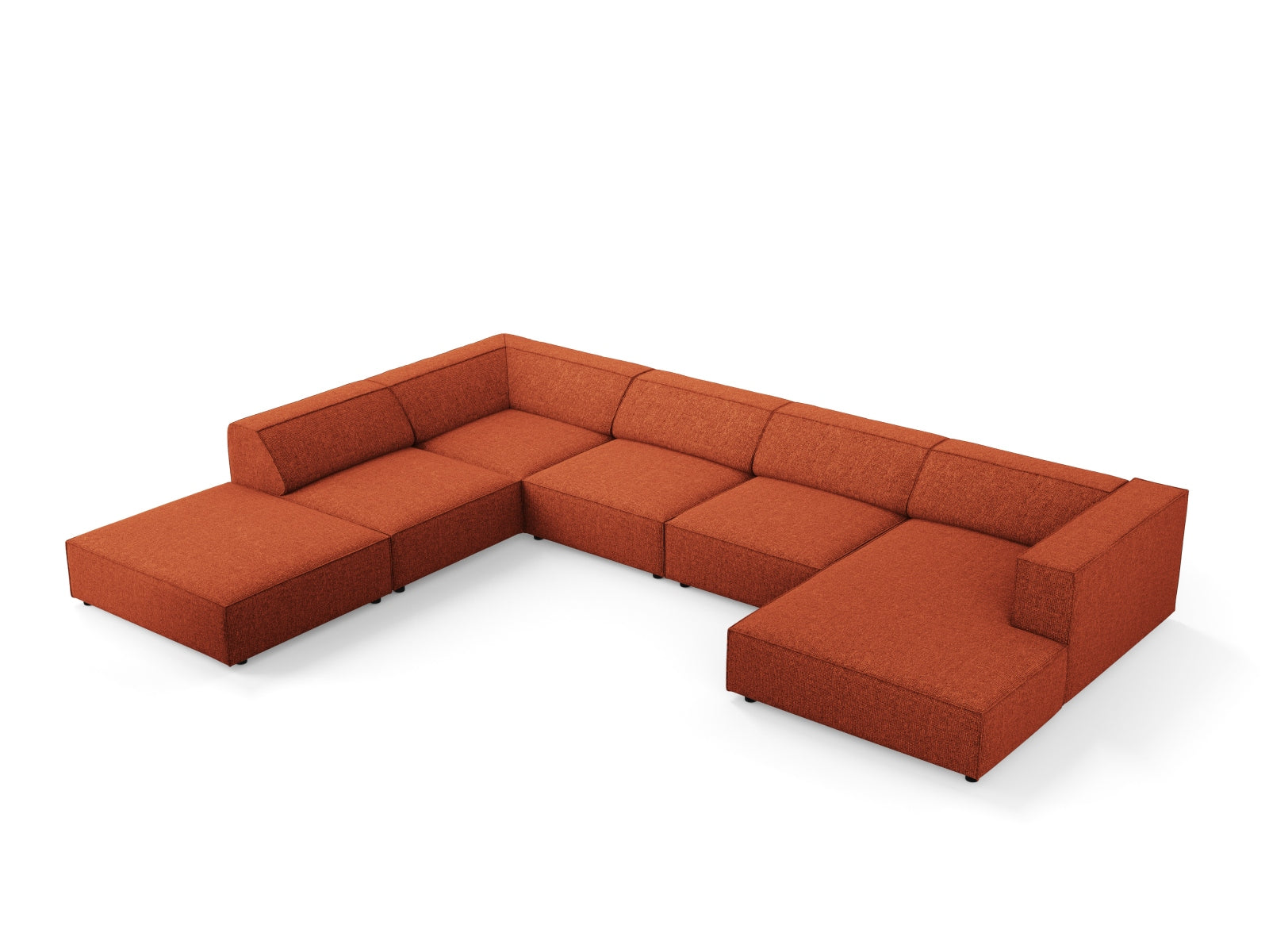 Entdecken Sie das Arendal Panoramic Ecksofa links 7 Sitzer von Cosmopolitan Design – perfektes Zusammenspiel aus modernem Stil, hohem Komfort und eleganter Ausstrahlung für Ihr Wohnzimmer.