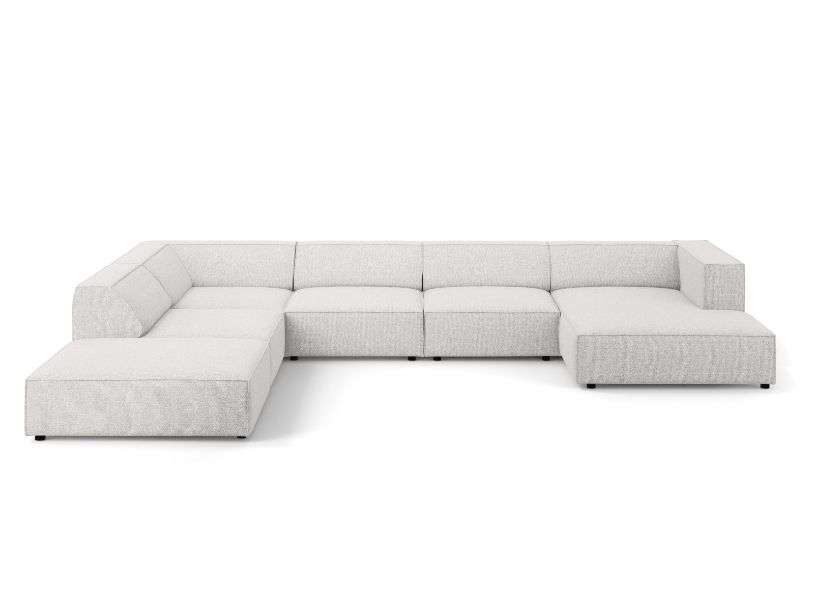Arendal Panoramic Ecksofa links 7 Sitzer in Light Grey präsentiert im Onlineshop von KAQTU Design AG. Ecksofa links ist von Cosmopolitan Design