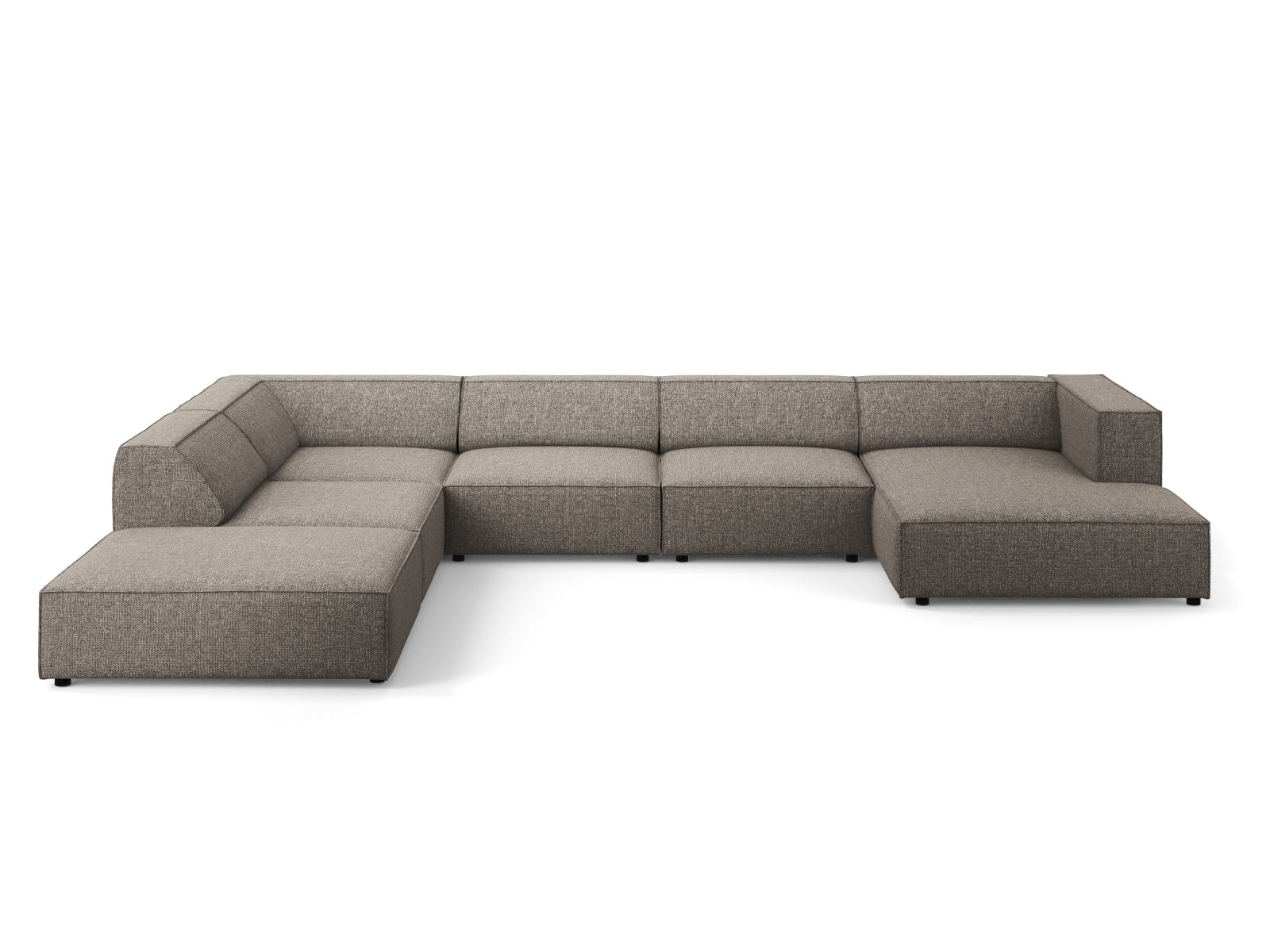 Arendal Panoramic Ecksofa links 7 Sitzer in Grey präsentiert im Onlineshop von KAQTU Design AG. Ecksofa links ist von Cosmopolitan Design