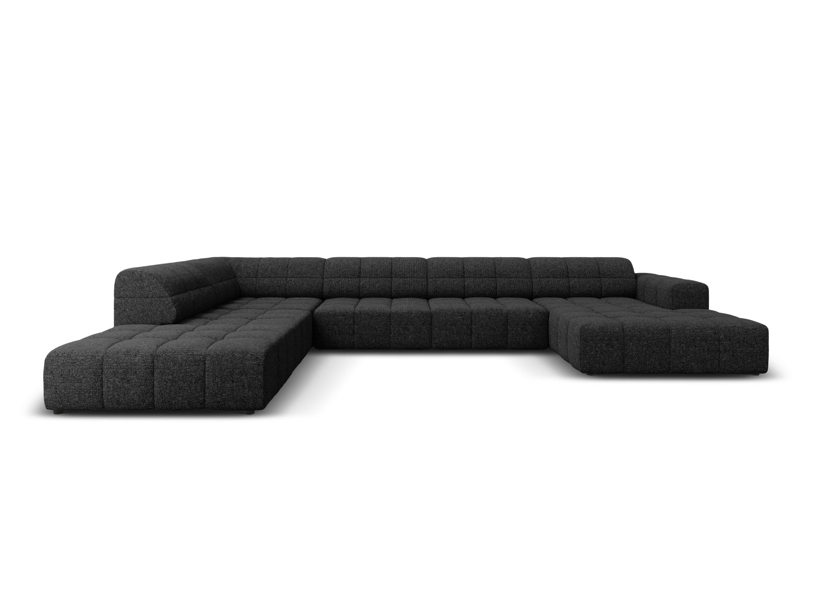 Chicago Panoramic Ecksofa links 7 Sitzer 262cm in Black präsentiert im Onlineshop von KAQTU Design AG. Ecksofa links ist von Cosmopolitan Design