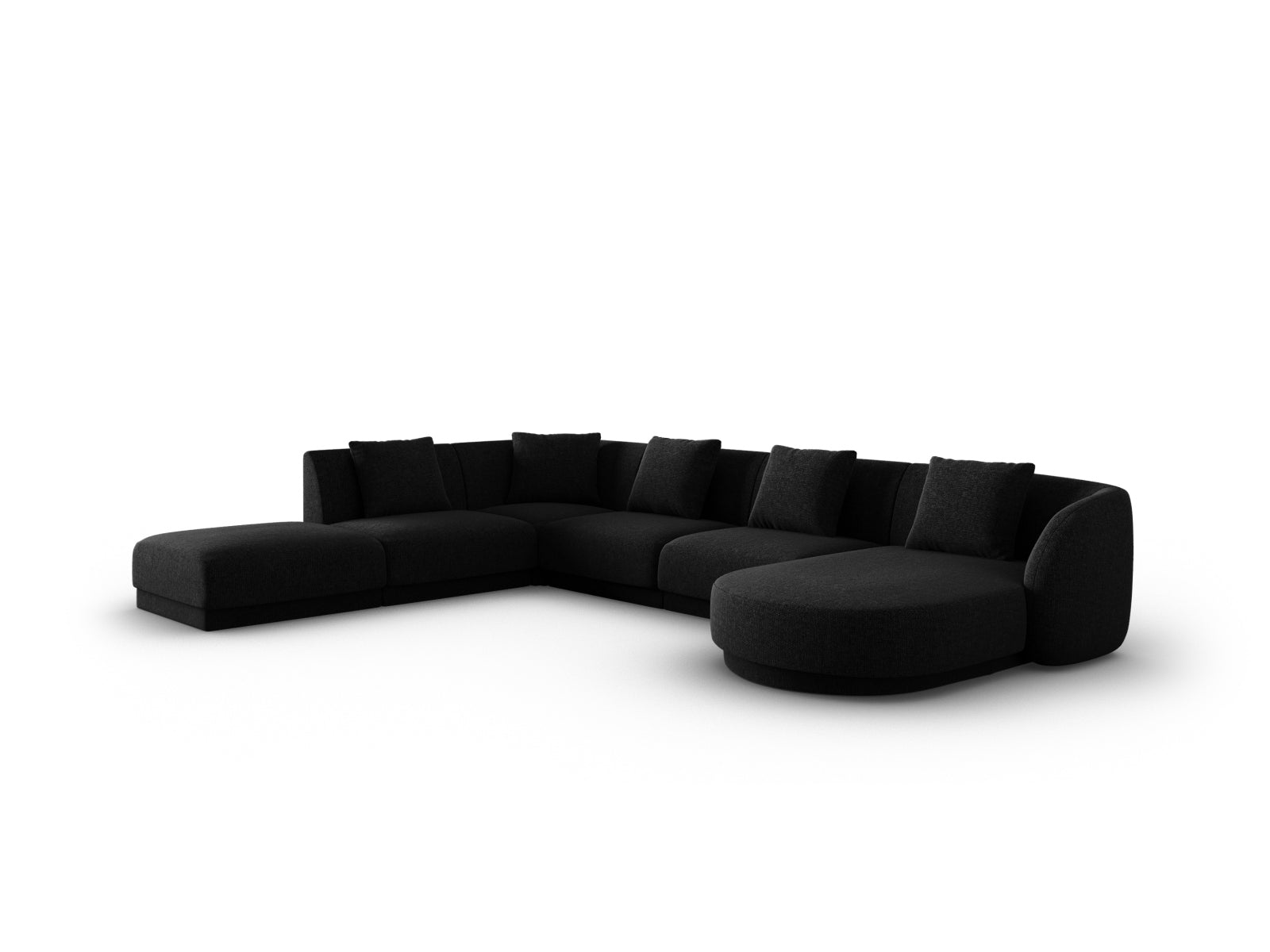 Entdecken Sie das Tulum Panoramic Ecksofa links (255cm) von Cosmopolitan Design – ideal für moderne Wohnzimmer und entspannte Zusammenkünfte.