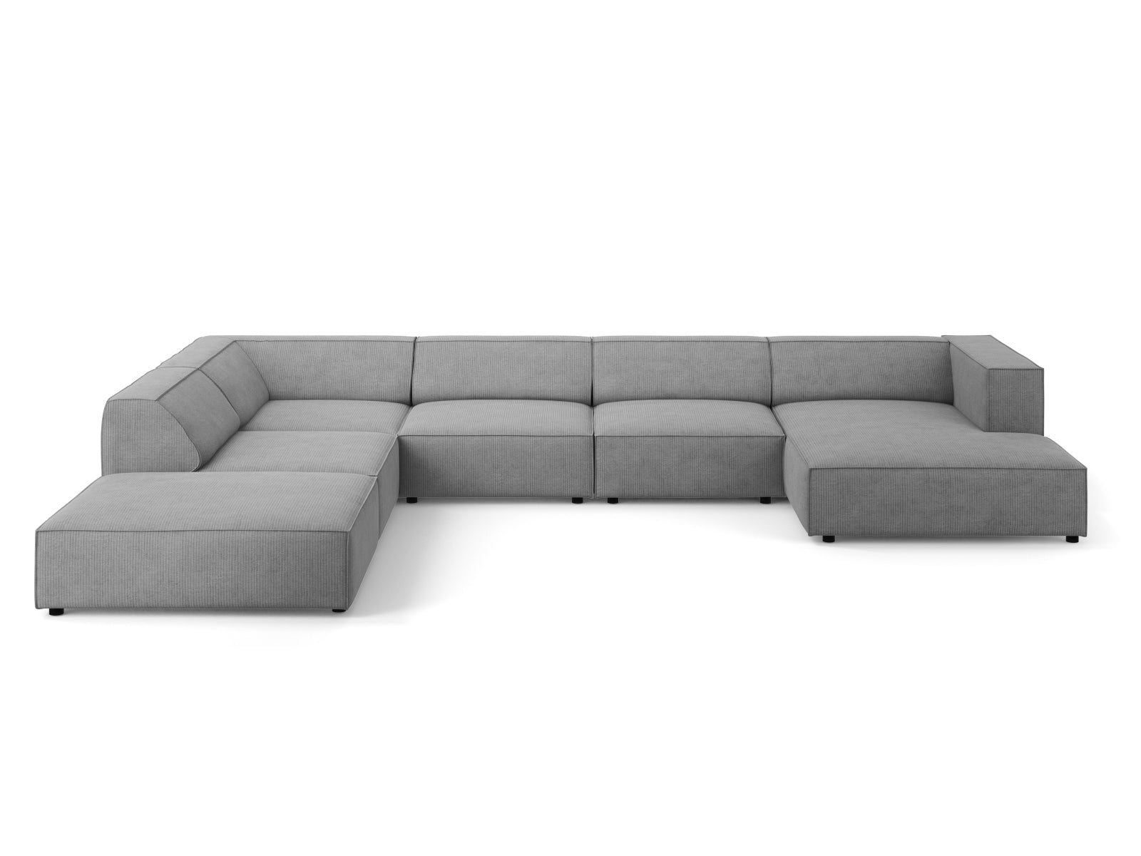 Arendal Panoramic Ecksofa links 7 Sitzer in Dark Grey präsentiert im Onlineshop von KAQTU Design AG. Ecksofa links ist von Cosmopolitan Design