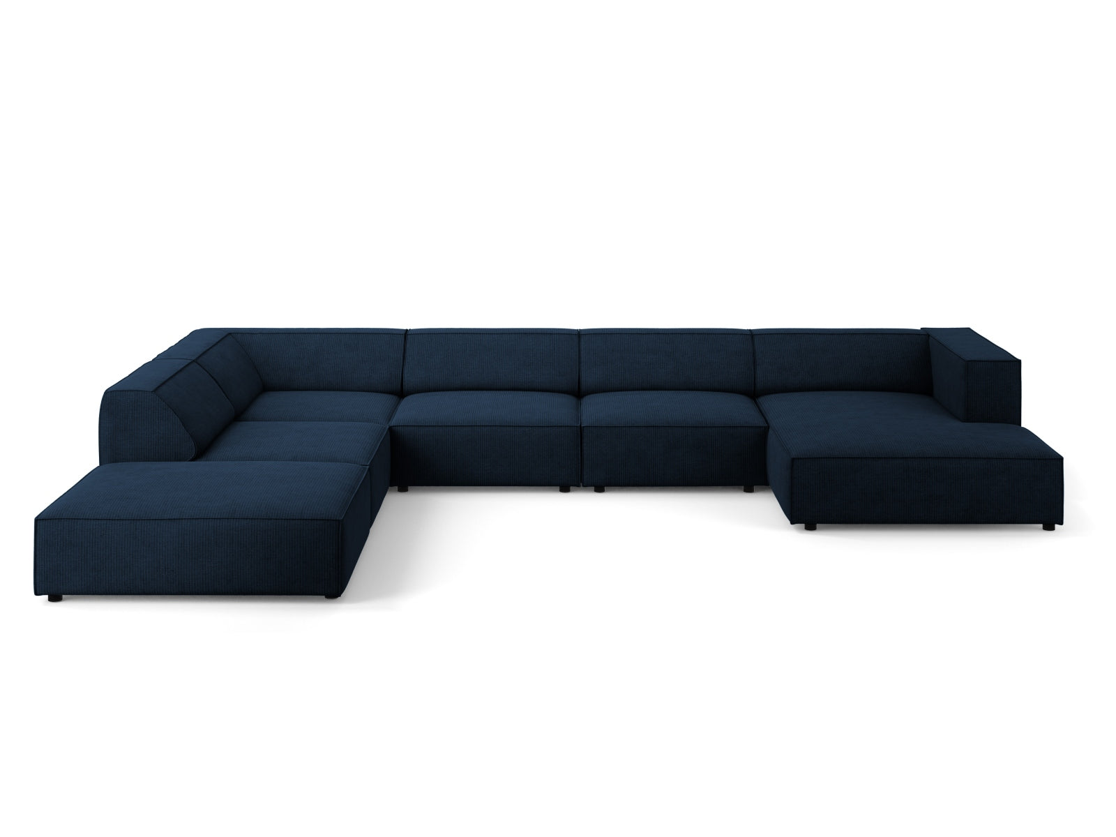 Arendal Panoramic Ecksofa links 7 Sitzer in Royal Blue präsentiert im Onlineshop von KAQTU Design AG. Ecksofa links ist von Cosmopolitan Design