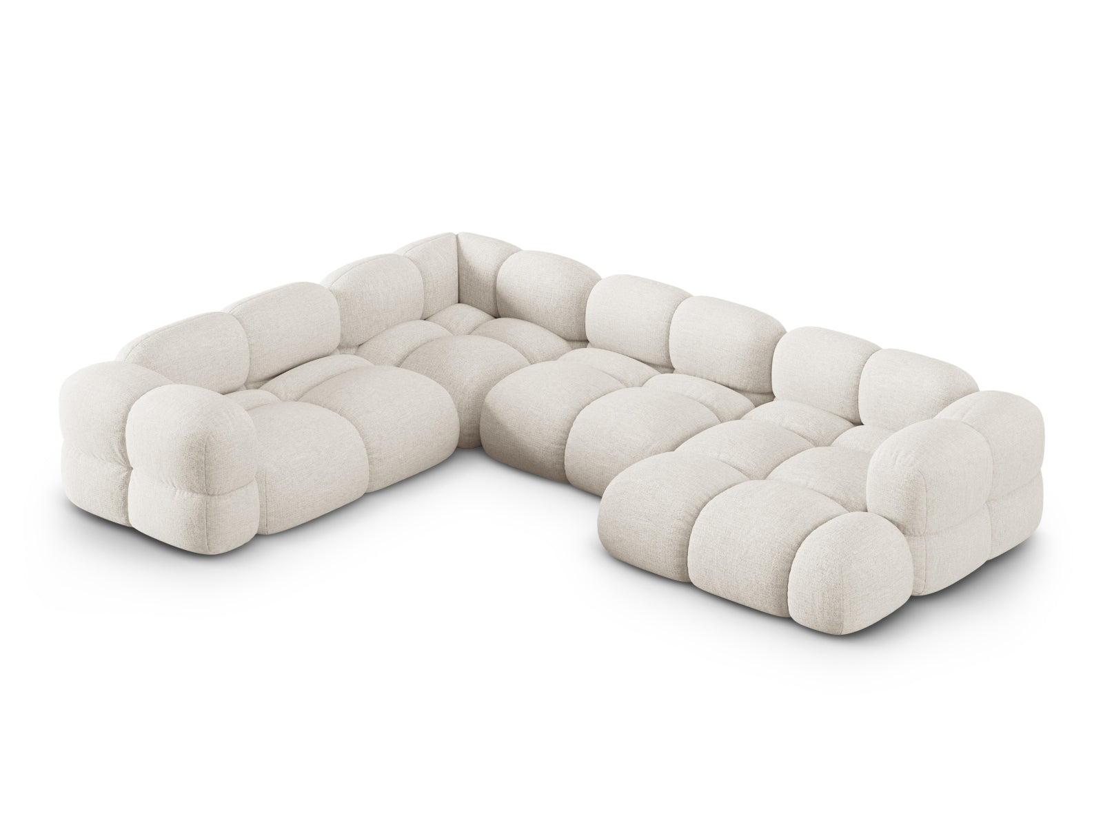 Loretto Panoramic Ecksofa links 5 Sitzer 250cm in Beige präsentiert im Onlineshop von KAQTU Design AG. Ecksofa links ist von Cosmopolitan Design