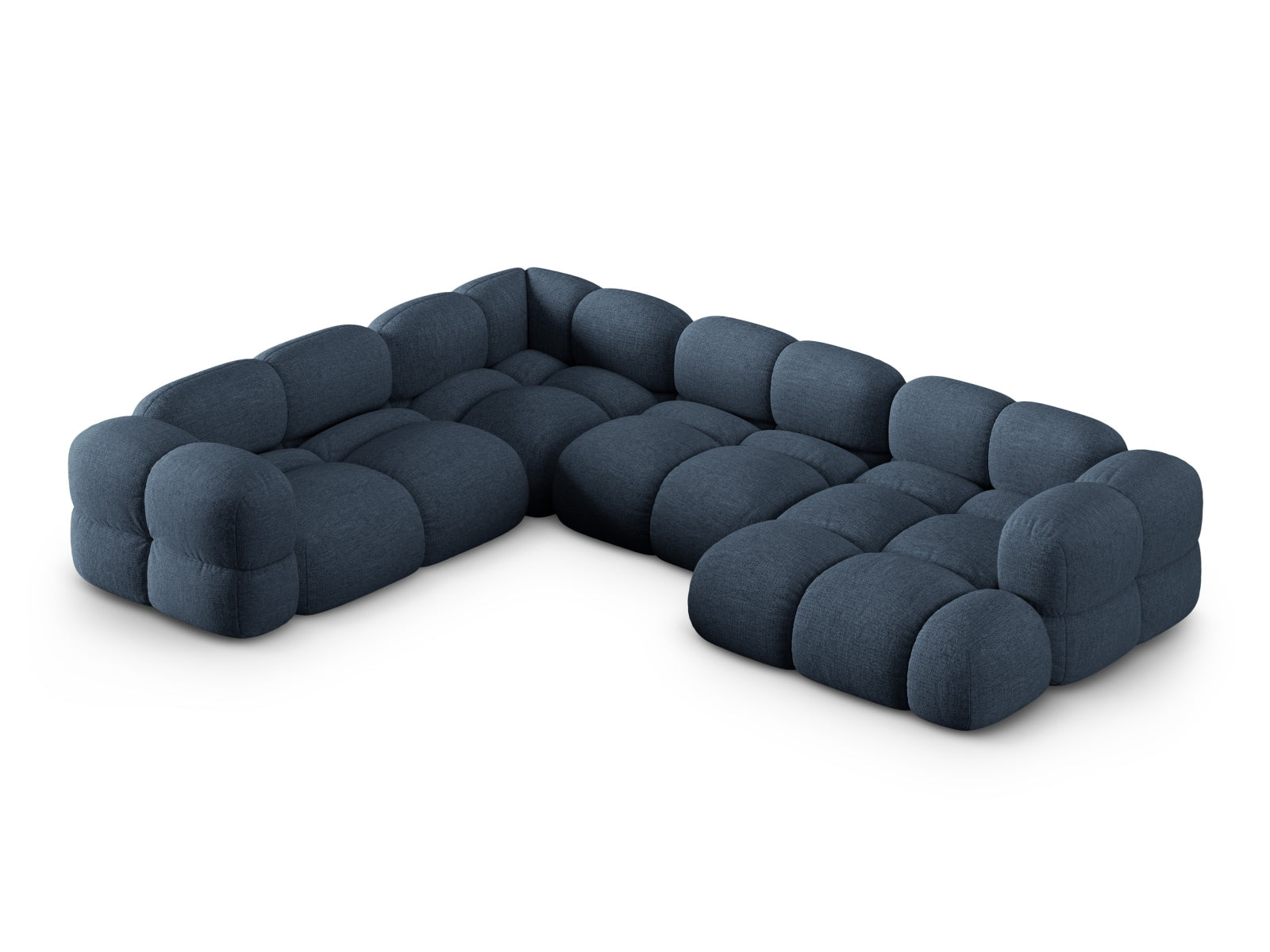 Loretto Panoramic Ecksofa links 5 Sitzer 250cm in Dark Blue präsentiert im Onlineshop von KAQTU Design AG. Ecksofa links ist von Cosmopolitan Design