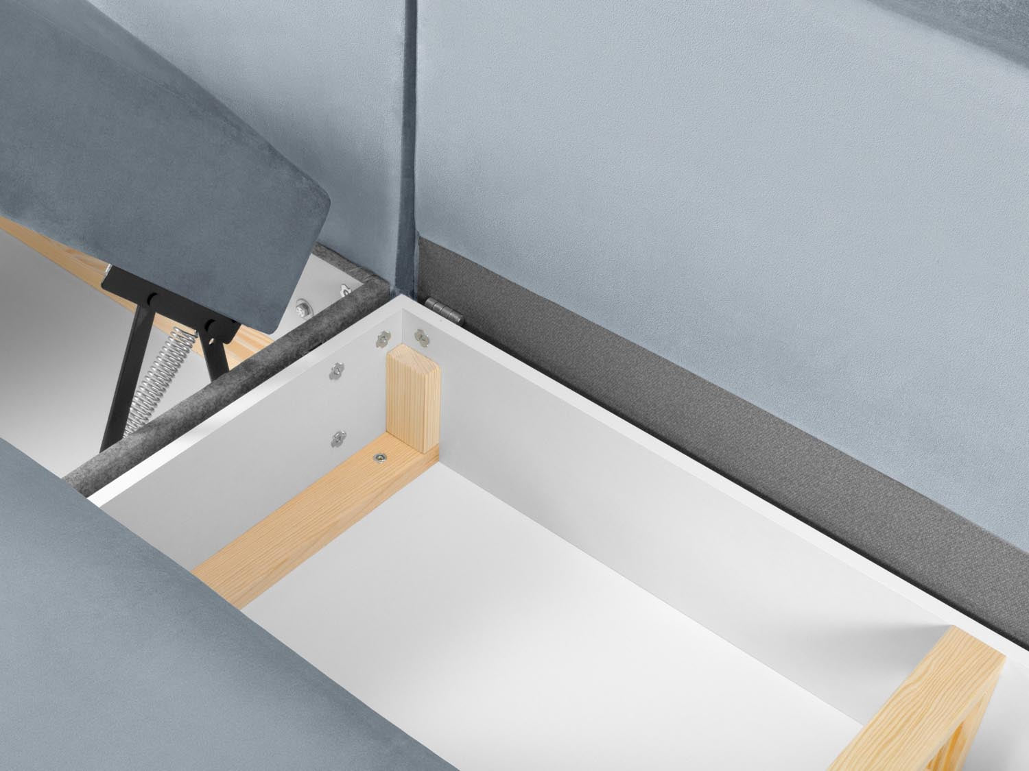 Erleben Sie das Kyoto Velour Panoramic Ecksofa rechts – ein stilvolles 7-Sitzer Sofa mit Schlaffunktion und cleverem Stauraum für Ihr Zuhause.