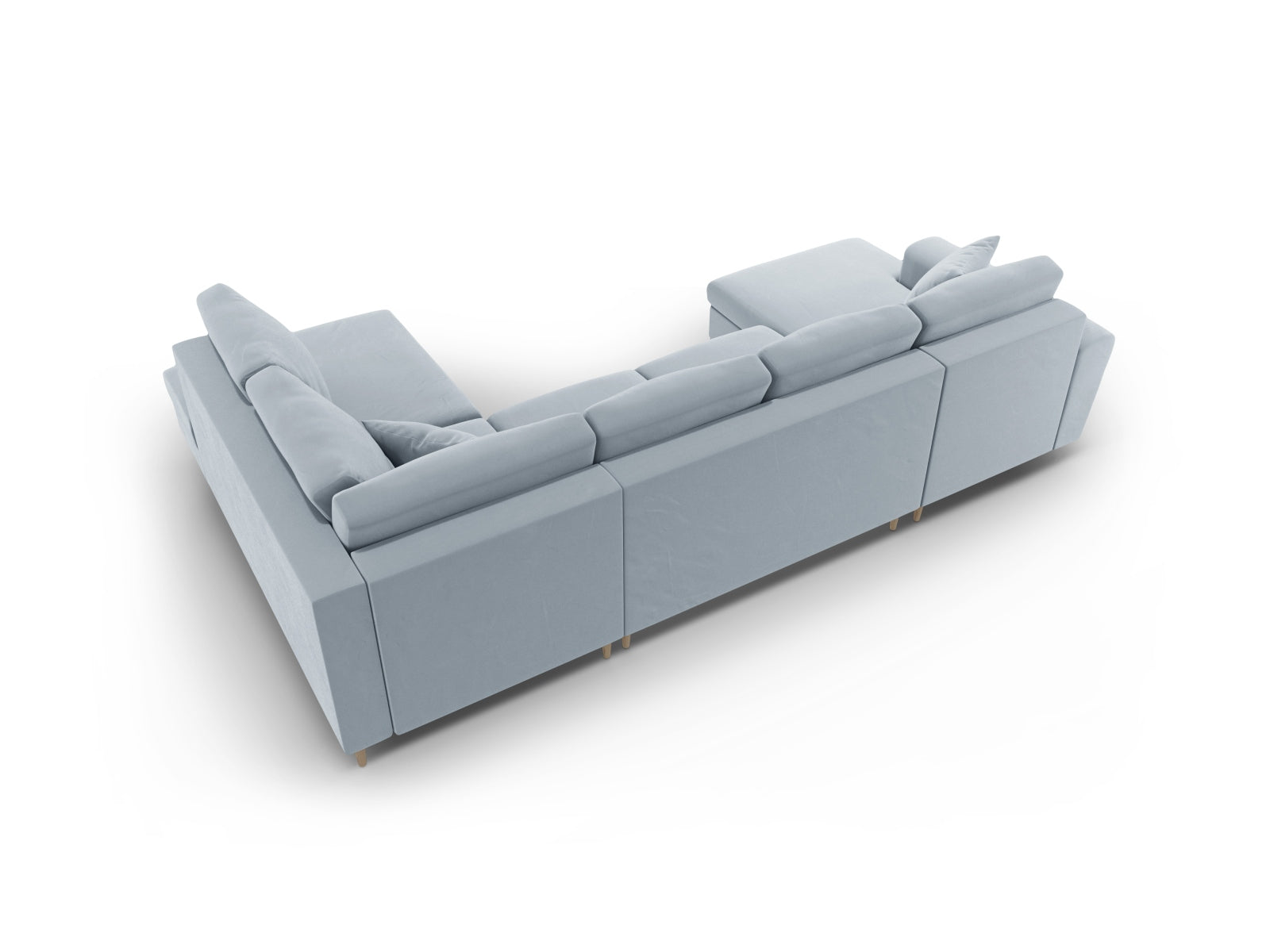 Erleben Sie das Kyoto Velour Panoramic Sofa – ein elegantes 7-Sitzer mit praktischem Stauraum und bequemer Schlaffunktion für unvergessliche Momente.