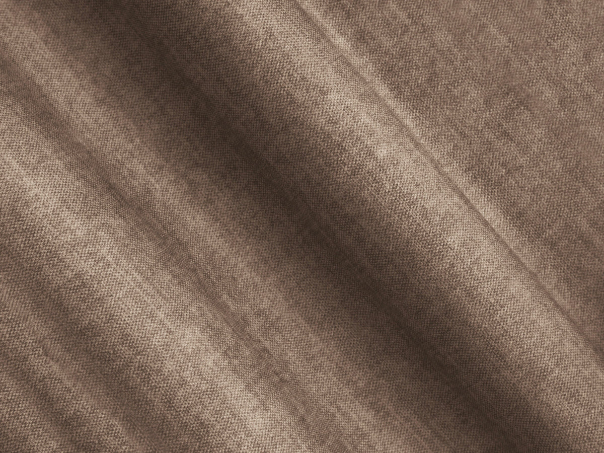 Modulares Ecksofa Campi mit Récamière rechts, Stoffbezug und schwarzen Beinen