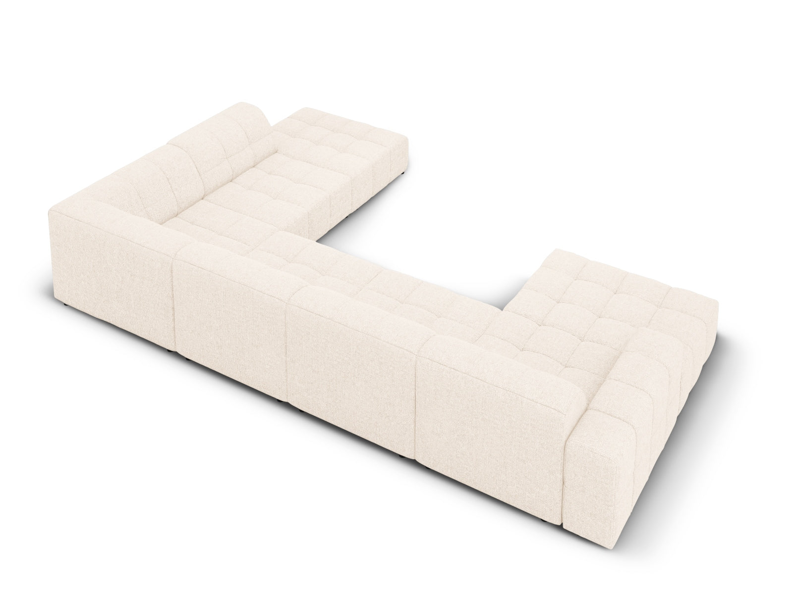 Entdecken Sie das Chicago Panoramic Ecksofa rechts 7 Sitzer (262 cm) von Cosmopolitan Design – elegant, grosszügig und ideal für Ihr modernes Wohnambiente.