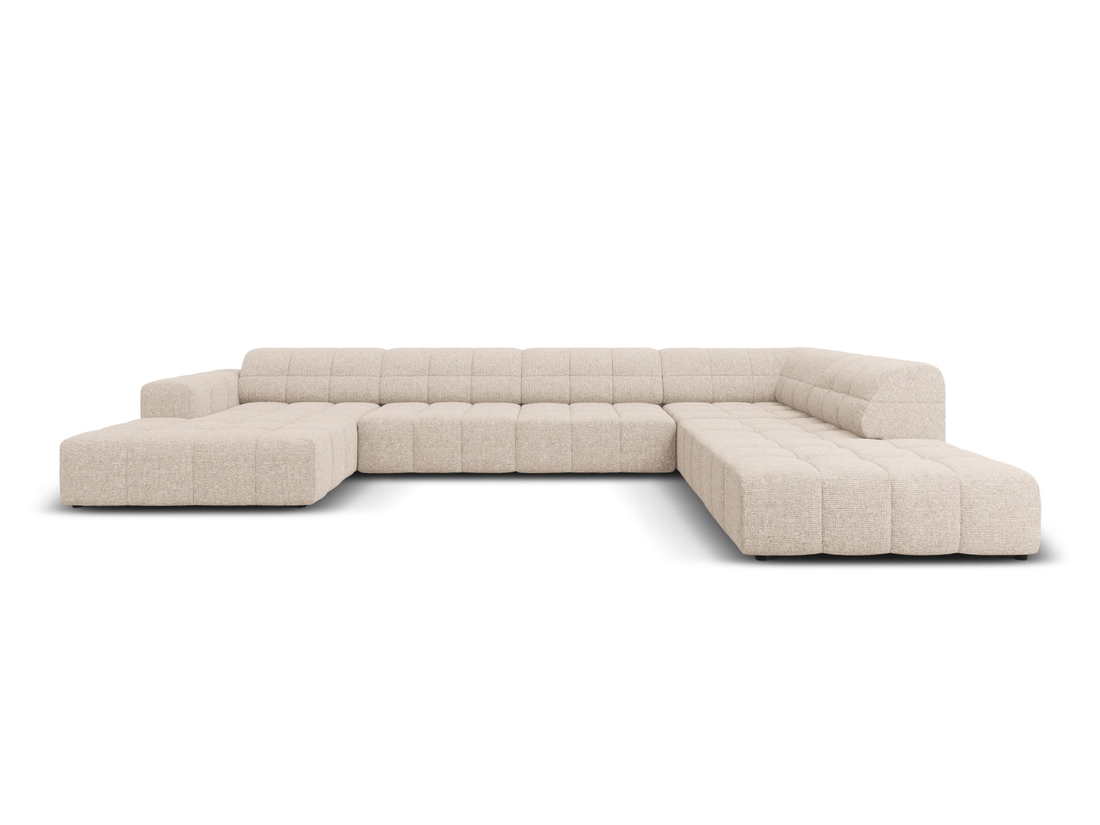 Chicago Panoramic Ecksofa rechts 7 Sitzer 262cm in Beige präsentiert im Onlineshop von KAQTU Design AG. Ecksofa rechts ist von Cosmopolitan Design