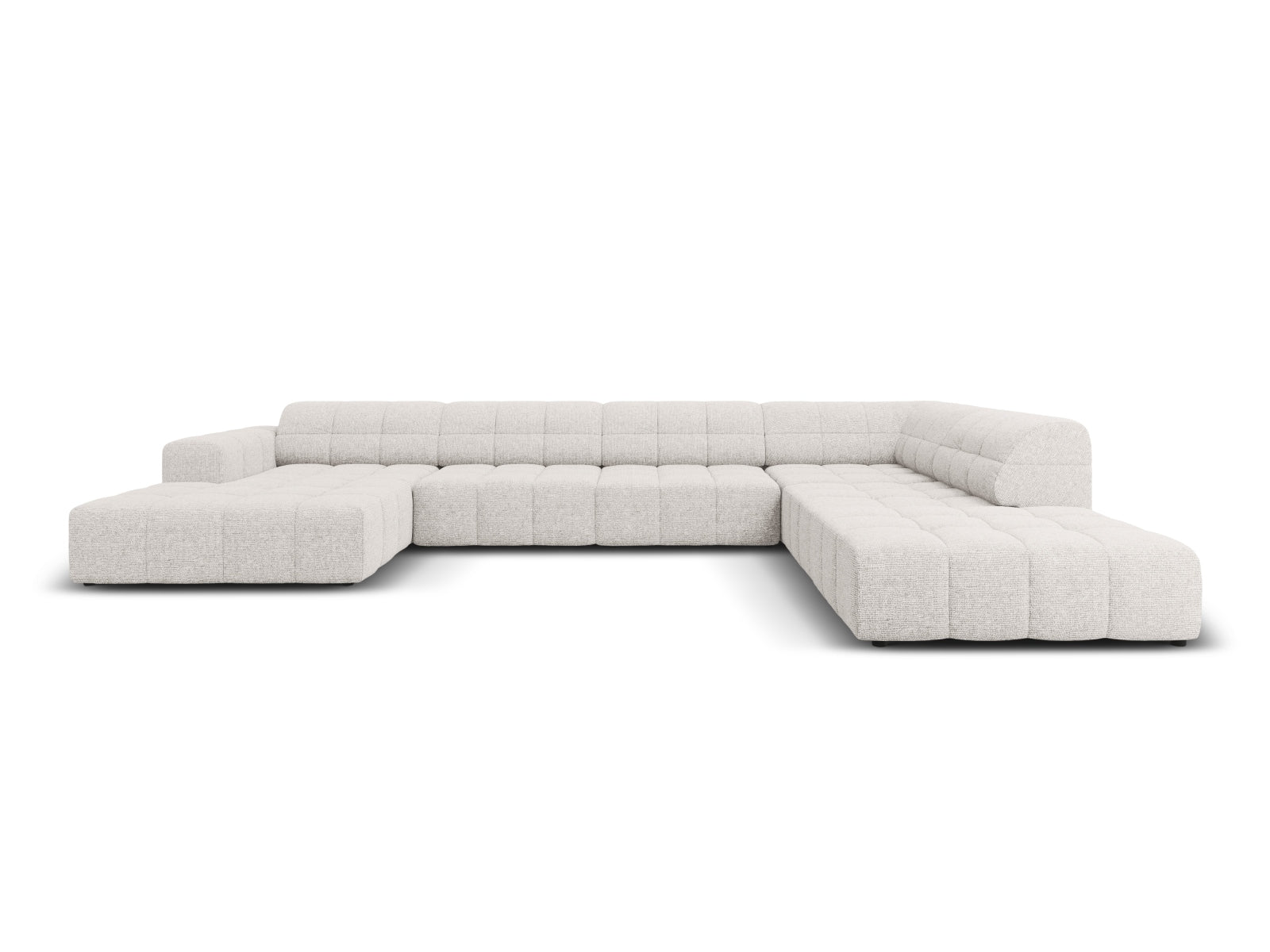 Chicago Panoramic Ecksofa rechts 7 Sitzer 262cm in Light Grey präsentiert im Onlineshop von KAQTU Design AG. Ecksofa rechts ist von Cosmopolitan Design