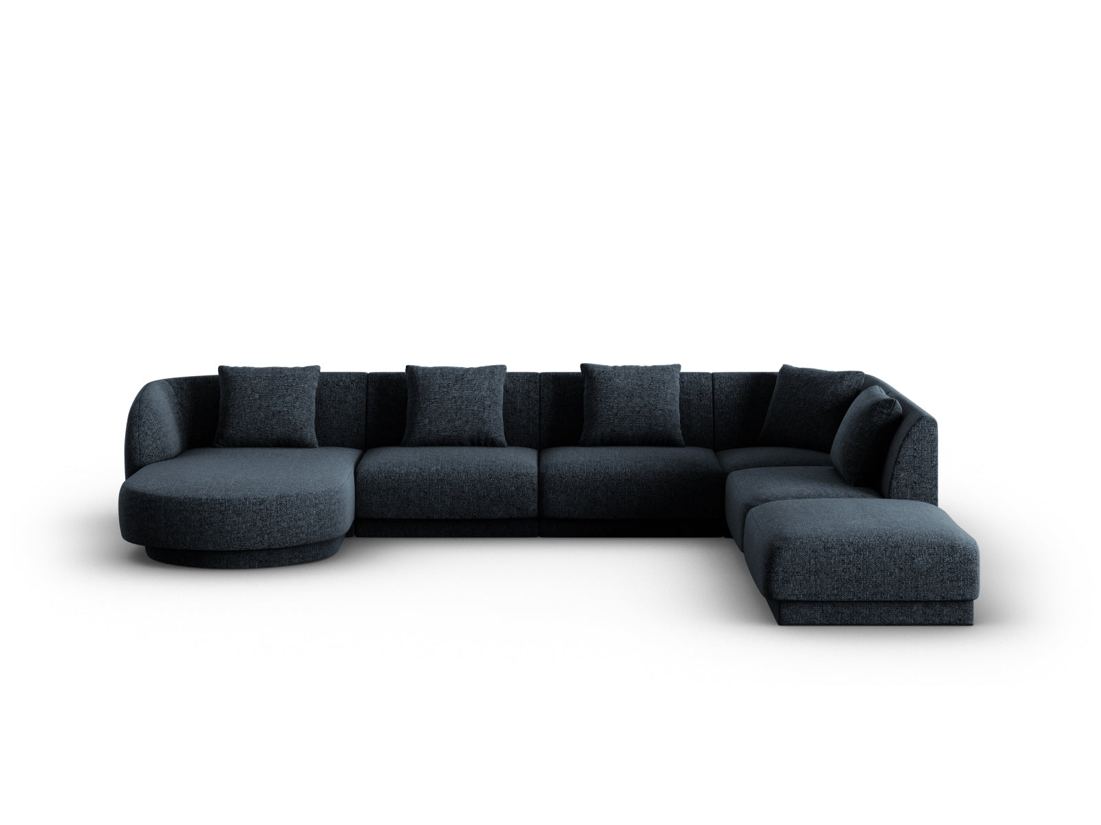 Tulum Panoramic Ecksofa rechts 6 Sitzer 255cm in Royal Blue präsentiert im Onlineshop von KAQTU Design AG. Ecksofa rechts ist von Cosmopolitan Design