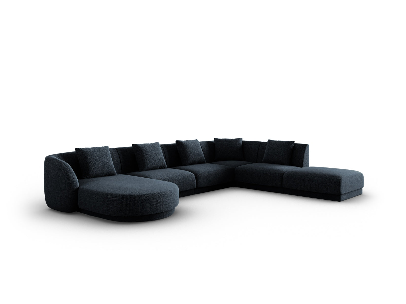 Entdecken Sie das Tulum Panoramic Ecksofa rechts (255cm) von Cosmopolitan Design – ideal für moderne Wohnräume und entspannte Zusammenkünfte.