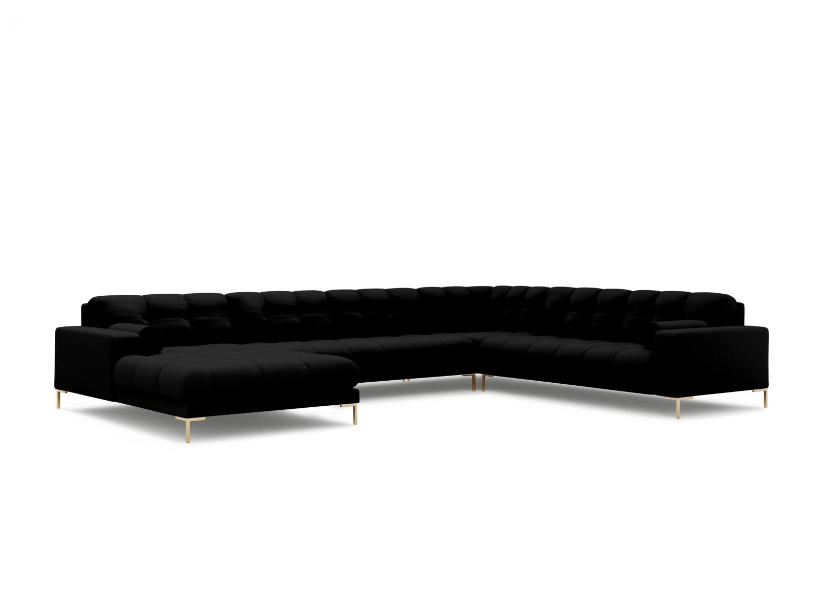 Elegantes 7-Sitzer Ecksofa Panoramic Bali rechts in modernem Design, ideal für gemütliche Abende und gesellige Runden im Wohnzimmer.