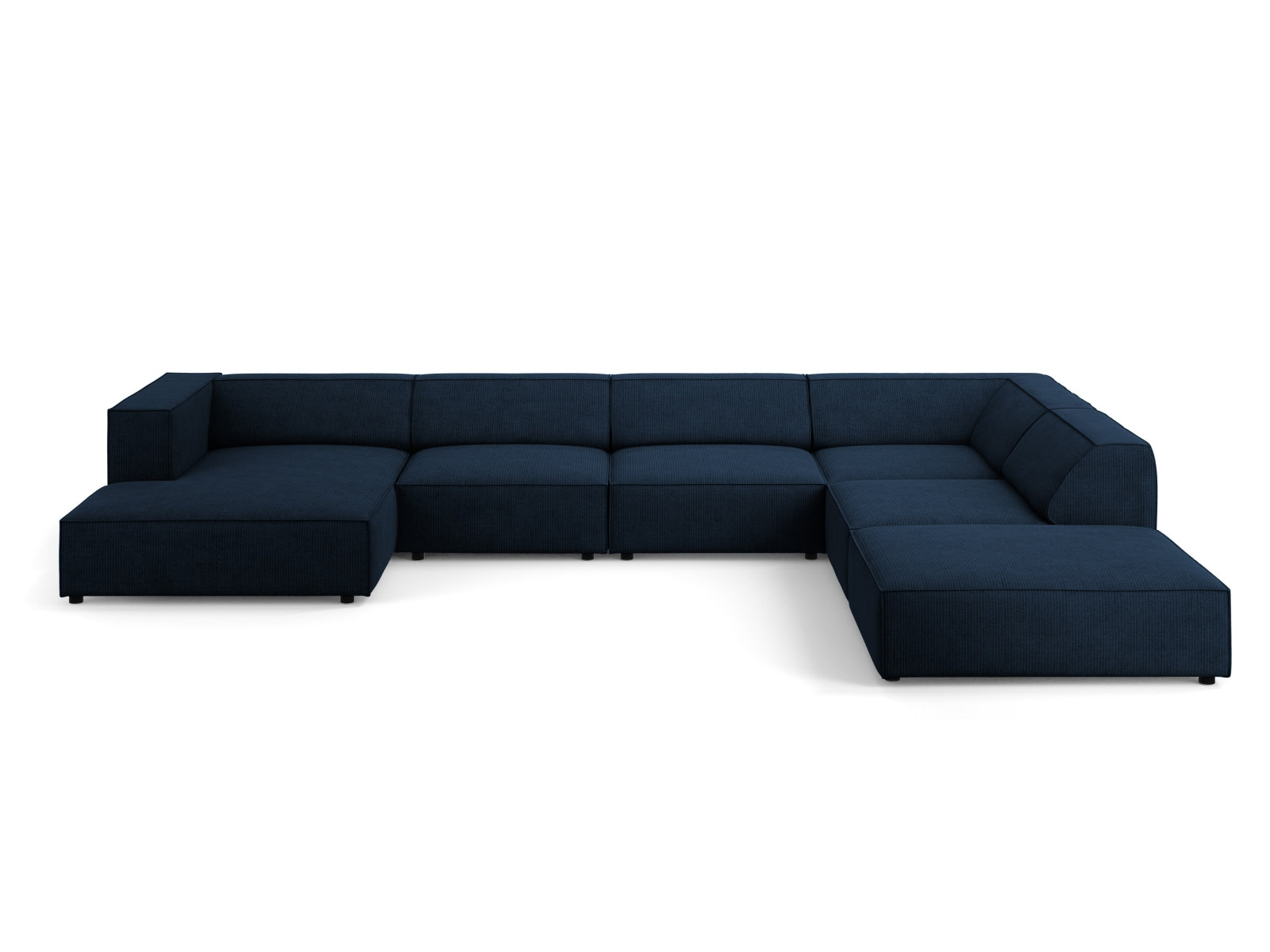Arendal Panoramic Ecksofa rechts 7 Sitzer in Royal Blue präsentiert im Onlineshop von KAQTU Design AG. Ecksofa rechts ist von Cosmopolitan Design