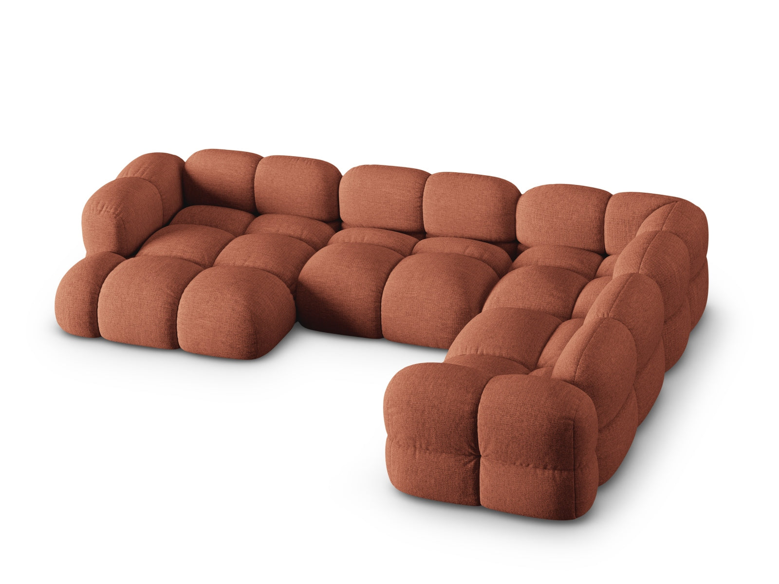 Erleben Sie das Loretto Panoramic Ecksofa rechts – ein großzügiges 5-Sitzer Sofa mit 250 cm, das modernes Design und höchsten Komfort vereint. Perfekt für Ihr Zuhause!
