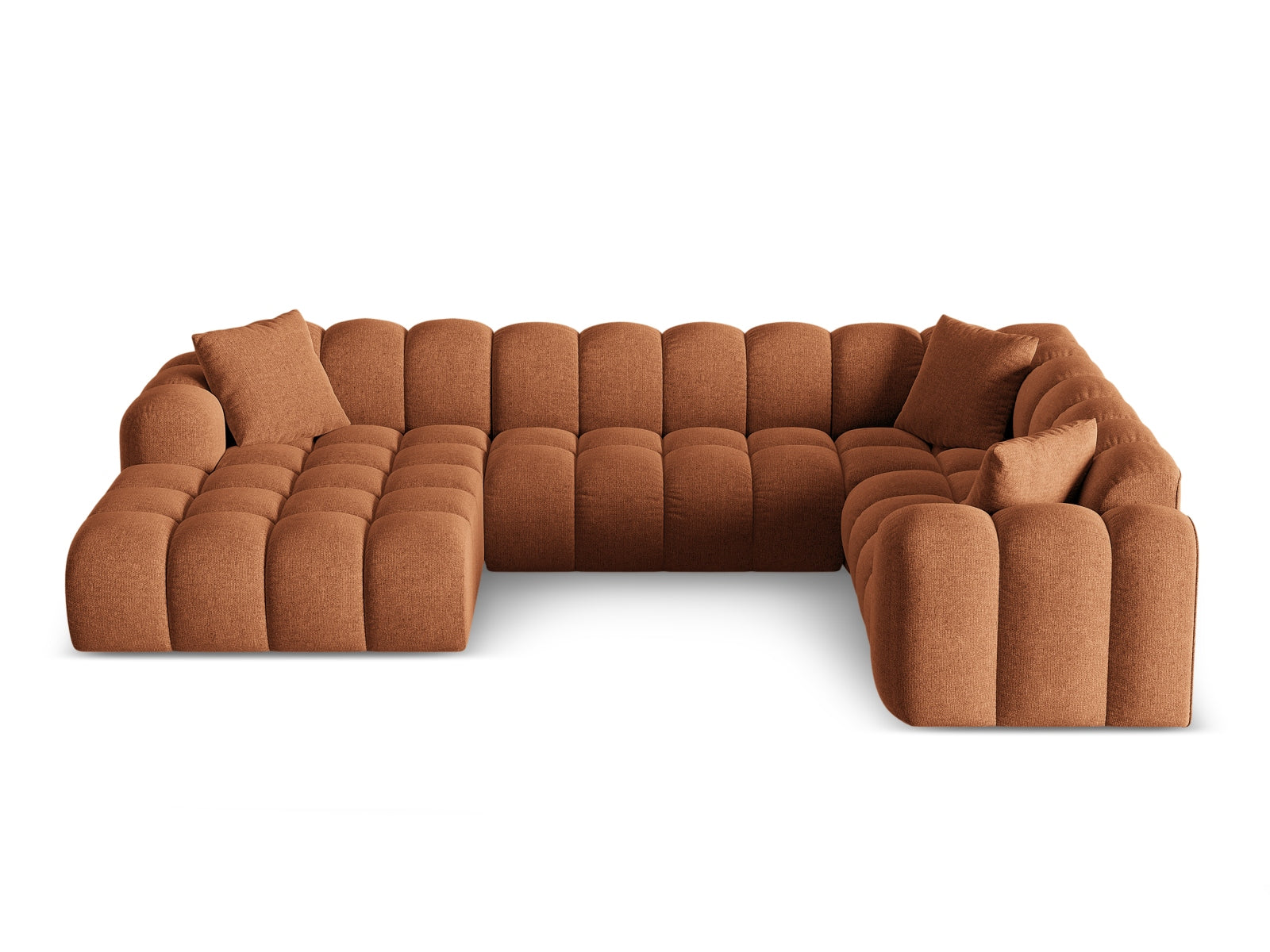 4-Sitzer Ecksofa rechts Panoramic Treno in Brick-Eden präsentiert im Onlineshop von KAQTU Design AG. Ecksofa rechts ist von Cosmopolitan Design