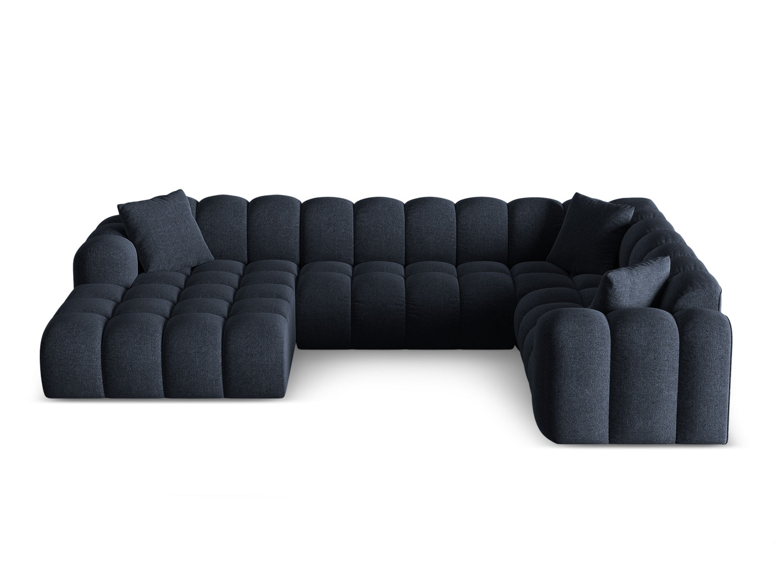 4-Sitzer Ecksofa rechts Panoramic Treno in Navy Blue-Eden präsentiert im Onlineshop von KAQTU Design AG. Ecksofa rechts ist von Cosmopolitan Design
