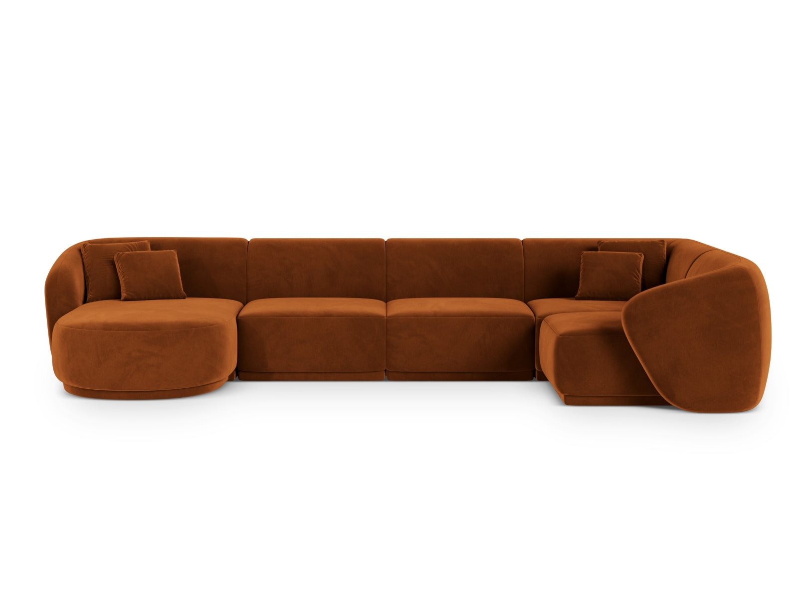6-Sitzer Panoramic Ecksofa rechts Gomera in Terracotta-Salvador präsentiert im Onlineshop von KAQTU Design AG. Ecksofa rechts ist von Cosmopolitan Design
