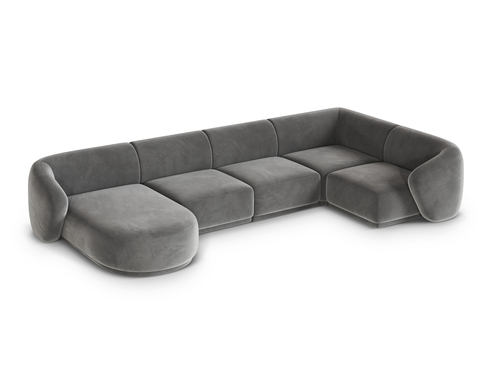Elegantes 6-Sitzer Panoramic Ecksofa rechts Gomera von Cosmopolitan Design, ideal für stilvolle Wohnräume und gesellige Abende.