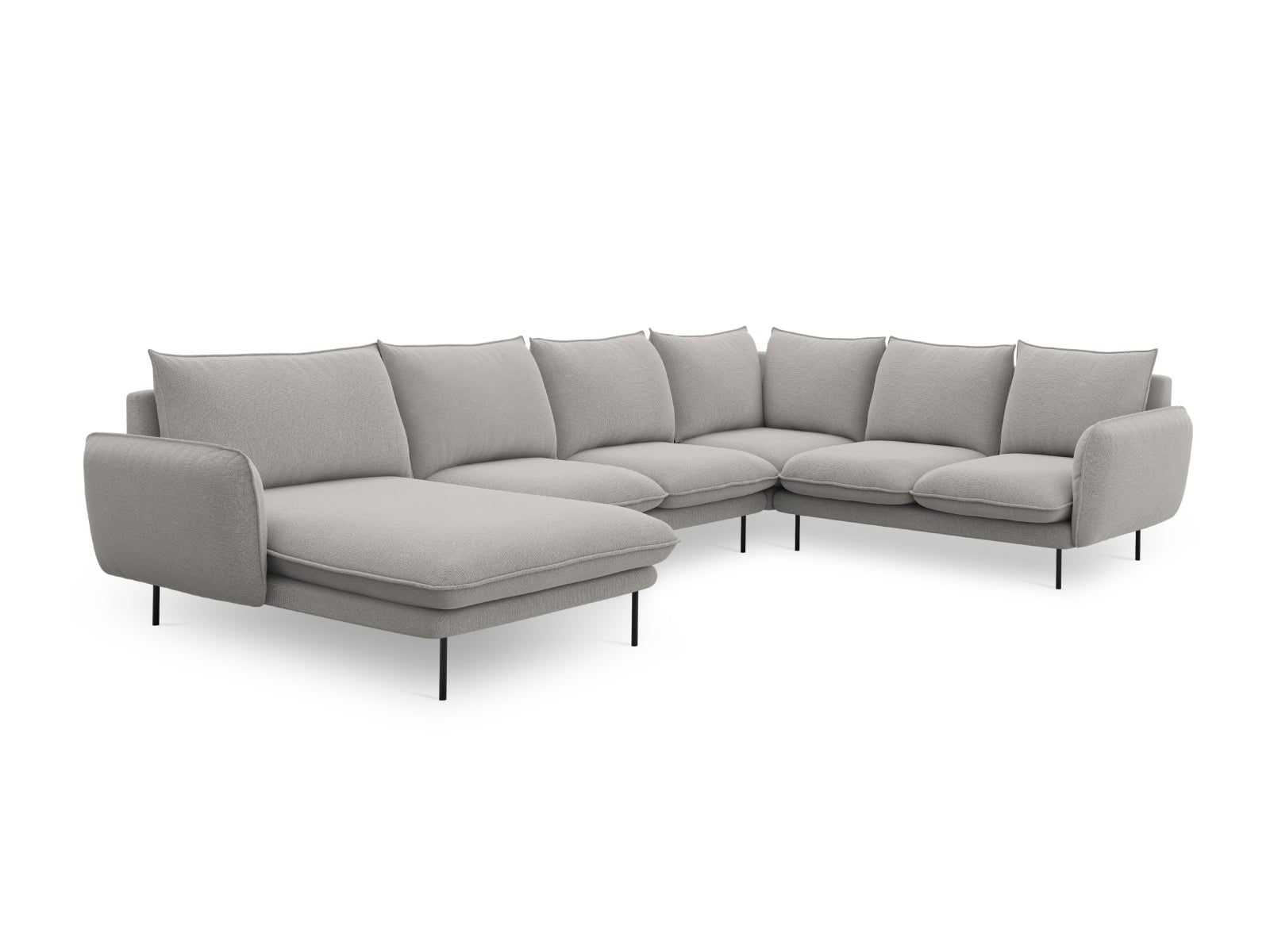 Entdecken Sie das elegante Vienna Panoramic Ecksofa rechts – ein stilvolles 7-Sitzer Sofa mit 235 cm, ideal für gesellige Abende und höchsten Komfort.