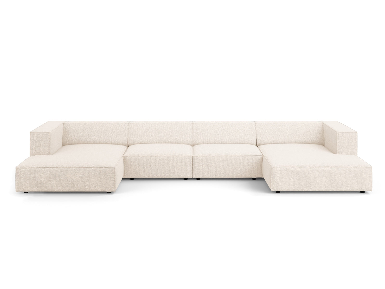 Arendal Panoramic Sofa 6 Sitzer in Light Beige präsentiert im Onlineshop von KAQTU Design AG. 5er Sofa ist von Cosmopolitan Design