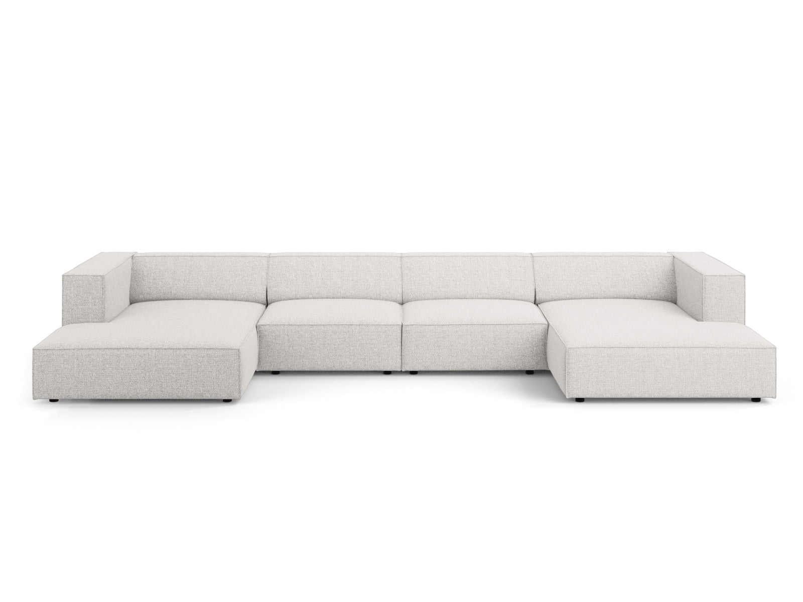 Arendal Panoramic Sofa 6 Sitzer in Light Grey präsentiert im Onlineshop von KAQTU Design AG. 5er Sofa ist von Cosmopolitan Design