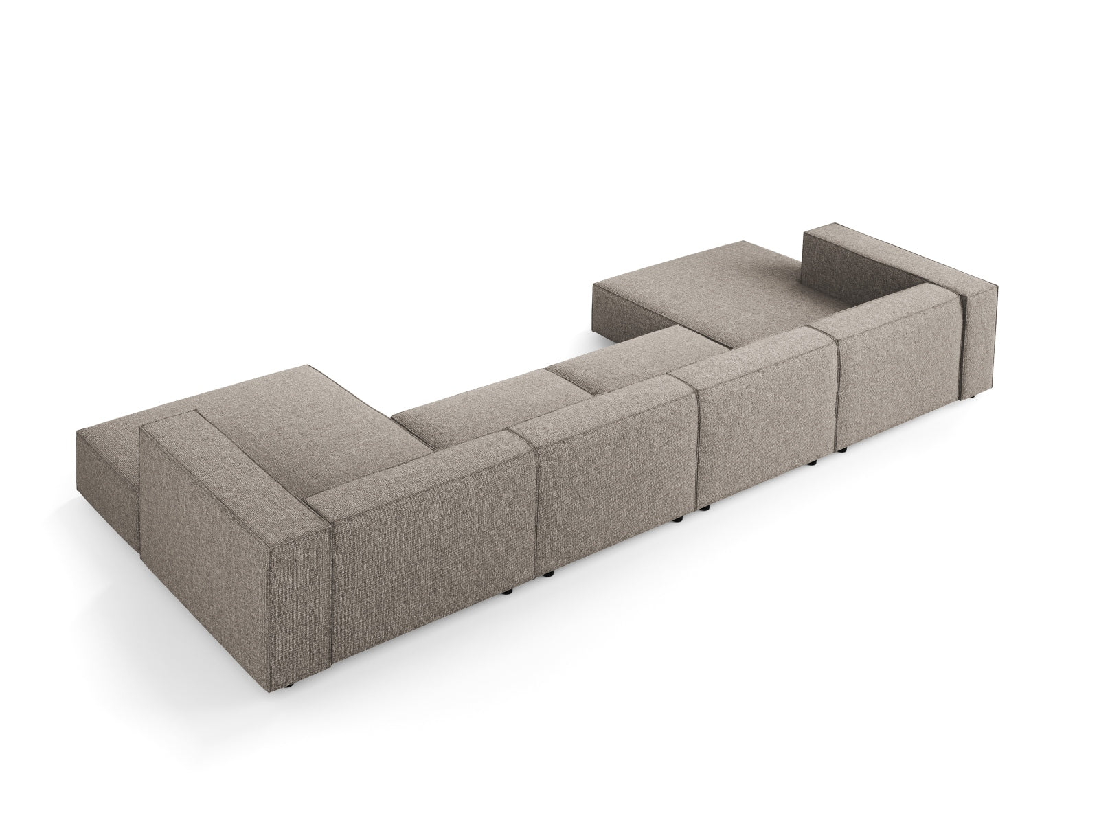 Erleben Sie das Arendal Panoramic Sofa 6 Sitzer von Cosmopolitan Design – stilvolles Design trifft auf ultimativen Komfort für Ihr Wohnzimmer.