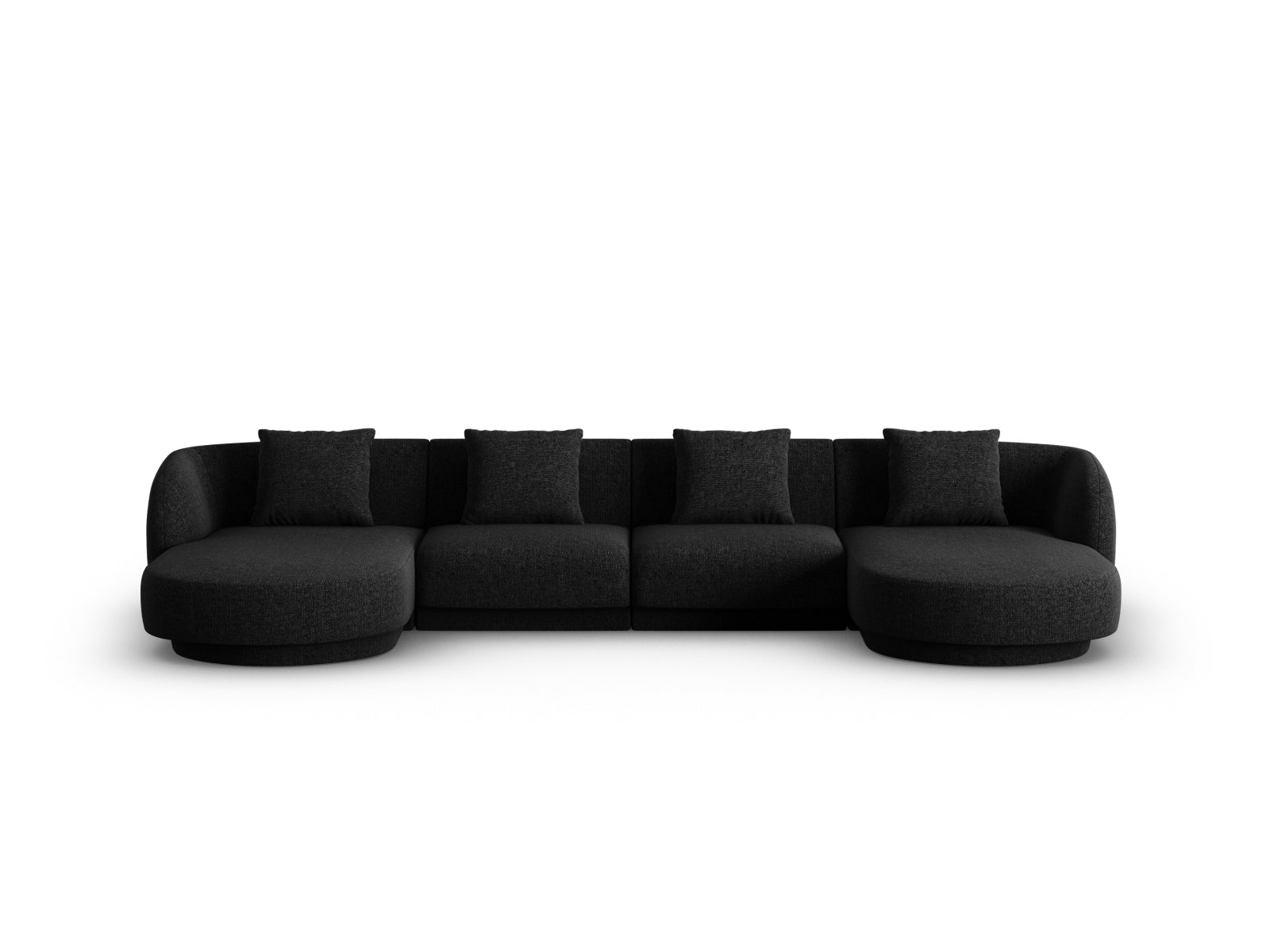 Tulum Panoramic Sofa 5 Sitzer 156cm in Black präsentiert im Onlineshop von KAQTU Design AG. 5er Sofa ist von Cosmopolitan Design