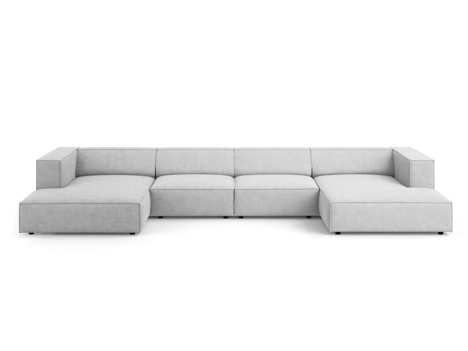 Arendal Panoramic Sofa 6 Sitzer in Light Grey präsentiert im Onlineshop von KAQTU Design AG. 5er Sofa ist von Cosmopolitan Design