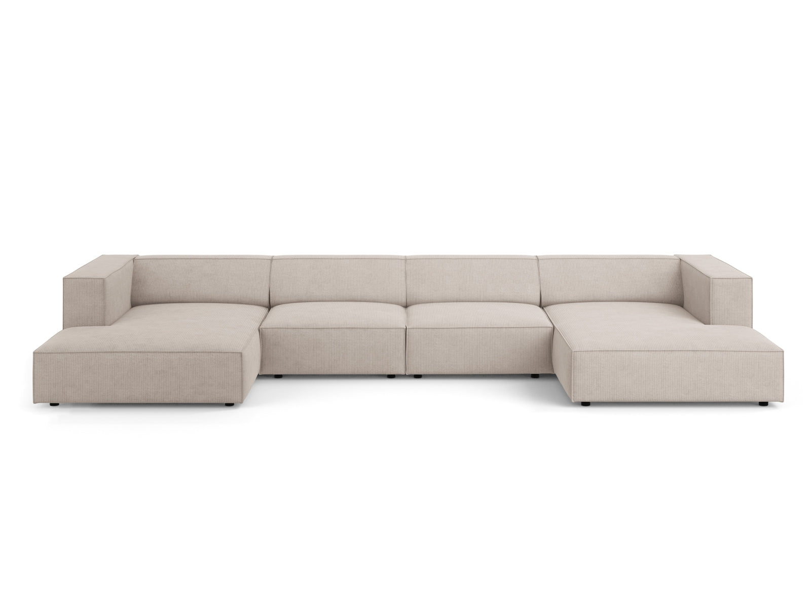 Arendal Panoramic Sofa 6 Sitzer in Dark Beige präsentiert im Onlineshop von KAQTU Design AG. 5er Sofa ist von Cosmopolitan Design