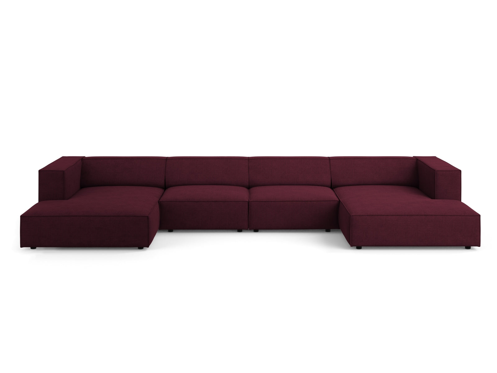 Arendal Panoramic Sofa 6 Sitzer in Ruby präsentiert im Onlineshop von KAQTU Design AG. 5er Sofa ist von Cosmopolitan Design
