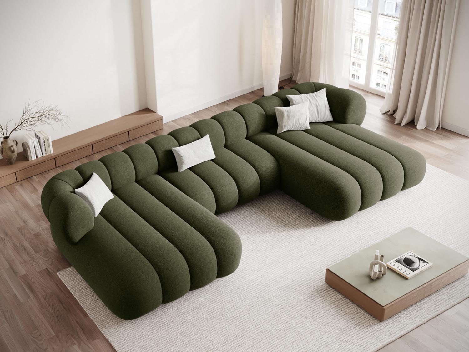Entdecken Sie das elegante Koge Panoramic Sofa 6 Sitzer 165cm von Cosmopolitan Design – der perfekte Mittelpunkt für Ihr Wohnzimmer! Komfort trifft Stil.