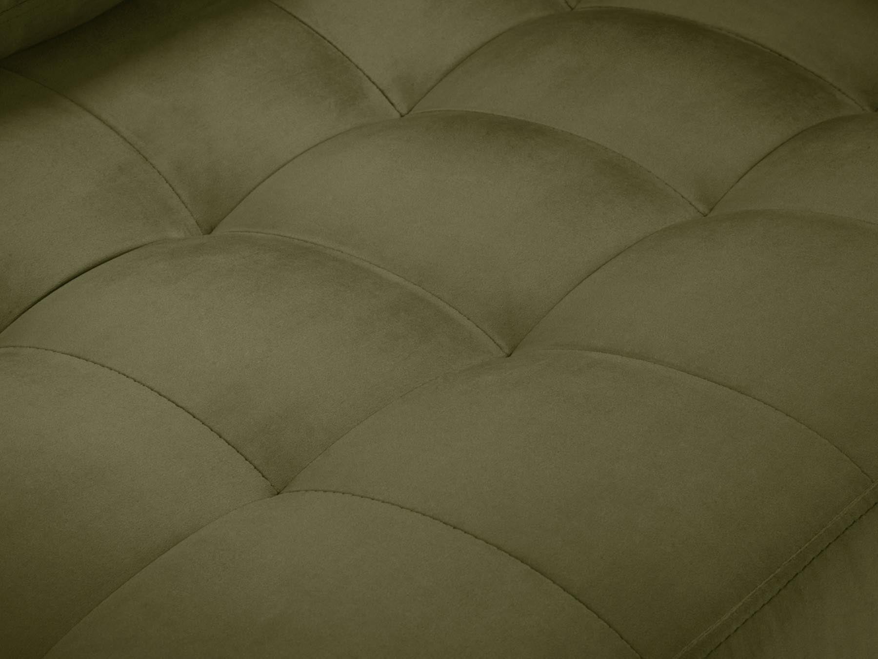 Geräumiges 6-Sitzer Panoramic Sofa Aspen in trendigem Grünton, perfekt für gesellige Abende und stilvolle Einrichtung.