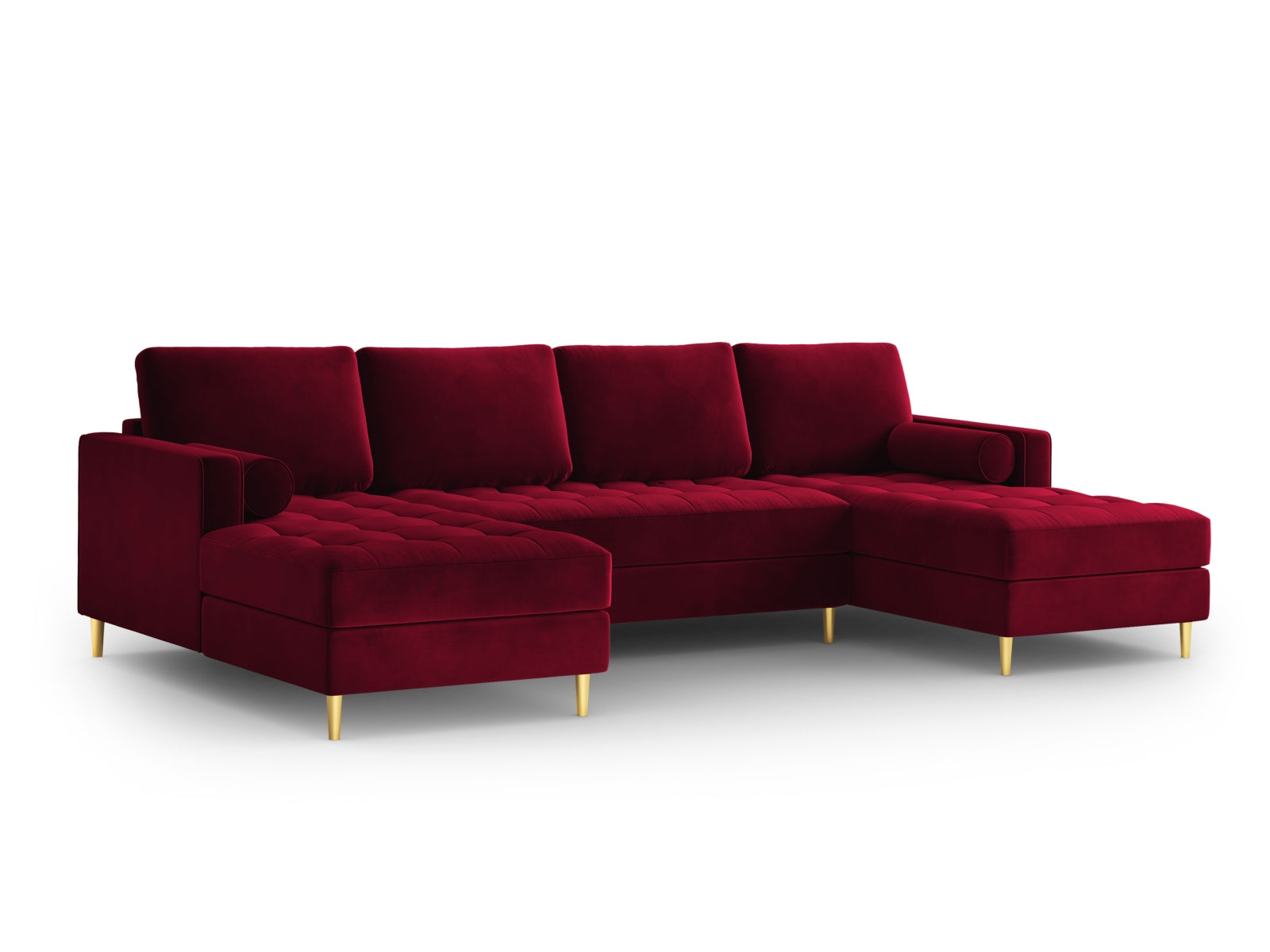 Geräumiges 6-Sitzer Panoramic Sofa Aspen von Cosmopolitan Design, perfekt für entspannte Stunden und modernes Wohndesign.