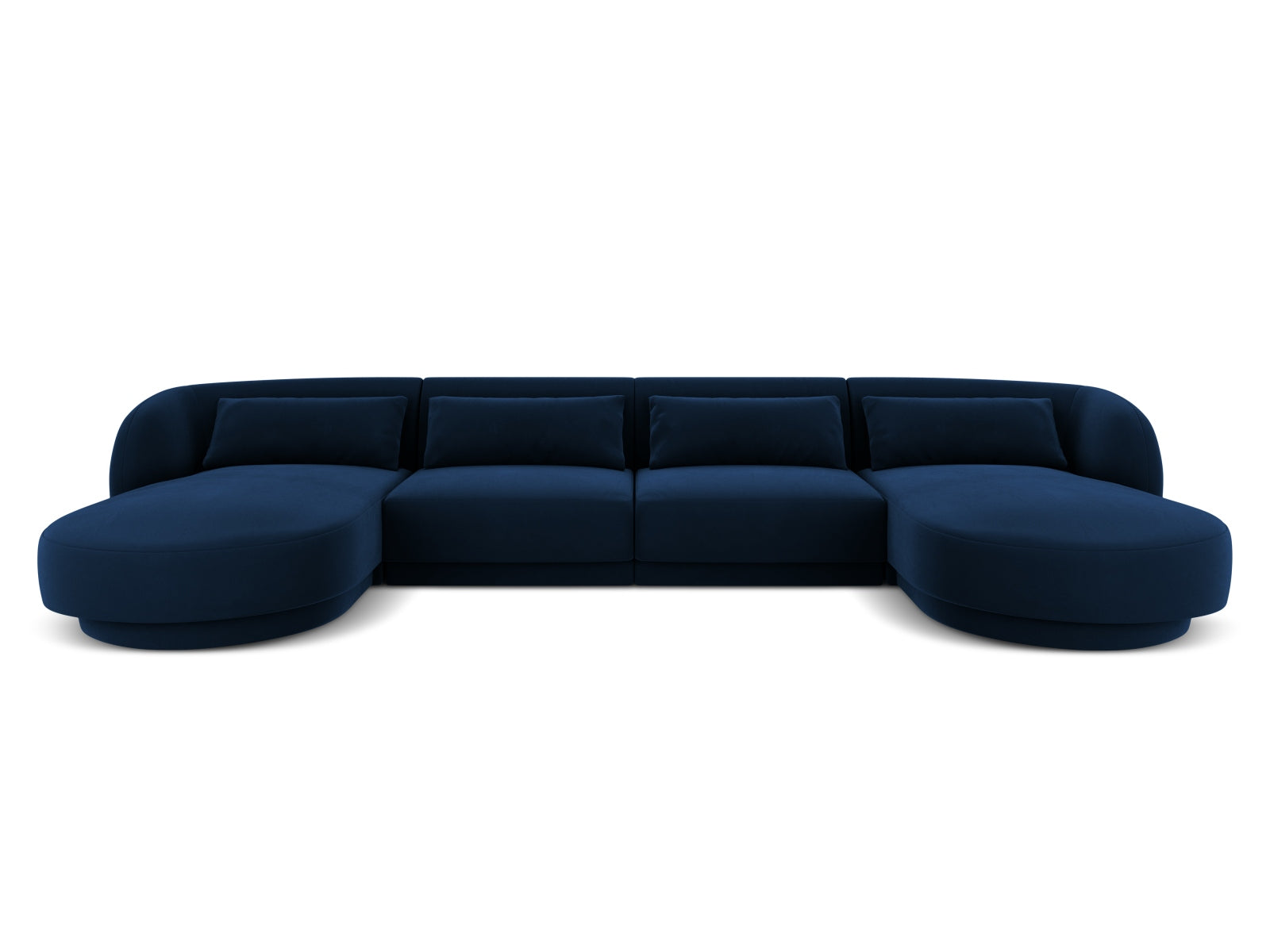Tulum Velour Panoramic Sofa 5 Sitzer 156cm in Royal Blue präsentiert im Onlineshop von KAQTU Design AG. 3er Sofa ist von Cosmopolitan Design