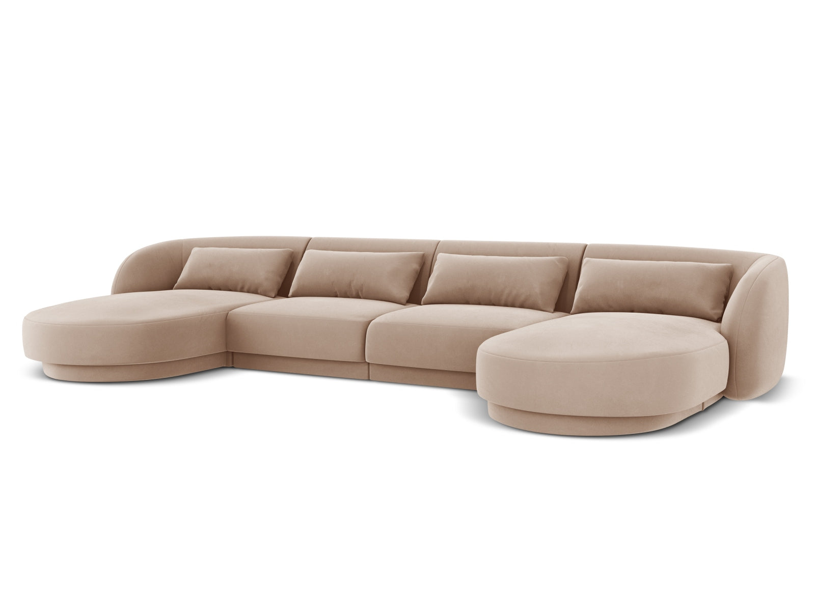 Elegantes 5-Sitzer Sofa in Velours, perfekt für stilvolle Wohnzimmer. Modernes Design von Cosmopolitan für gemütliche Entspannung.