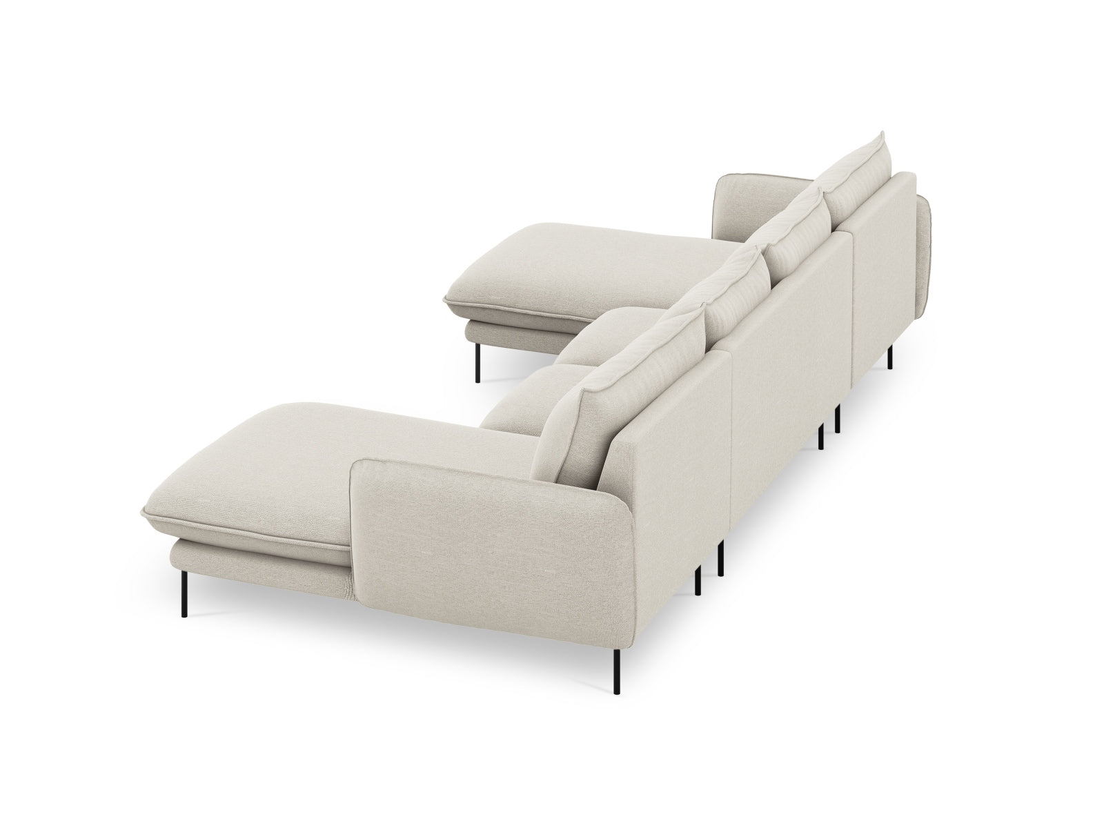 Erleben Sie das stilvolle Vienna Panoramic Sofa 6 Sitzer 170cm von Cosmopolitan Design – der perfekte Mittelpunkt für Ihr Wohnzimmer und gesellige Zusammenkünfte.
