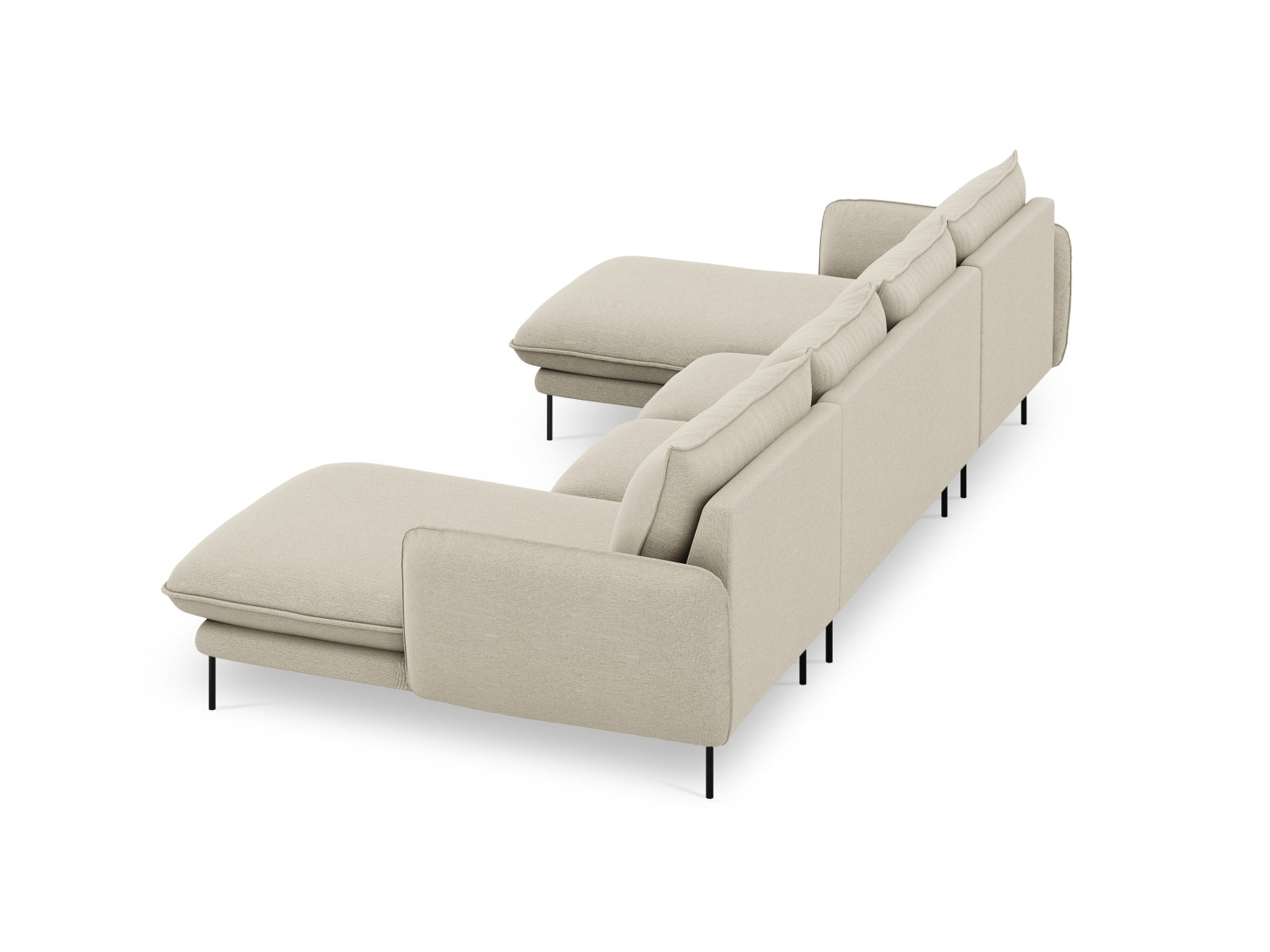 Erleben Sie das stilvolle Vienna Panoramic Sofa 6 Sitzer 170cm von Cosmopolitan Design – der perfekte Mittelpunkt für Ihr Wohnzimmer und gesellige Zusammenkünfte.