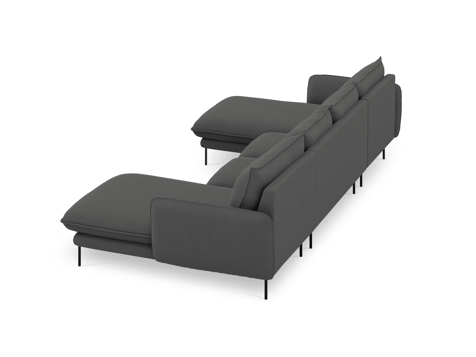 Erleben Sie das stilvolle Vienna Panoramic Sofa 6 Sitzer 170cm von Cosmopolitan Design – der perfekte Mittelpunkt für Ihr Wohnzimmer und gesellige Zusammenkünfte.