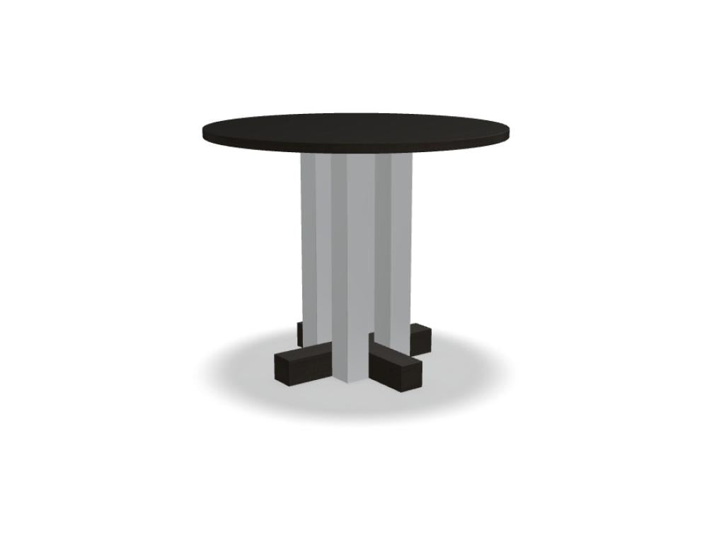 Cruz CRZ90 - Cafeteriatisch in Eiche-Ebenholz präsentiert im Onlineshop von KAQTU Design AG. Esstisch ist von Tamo