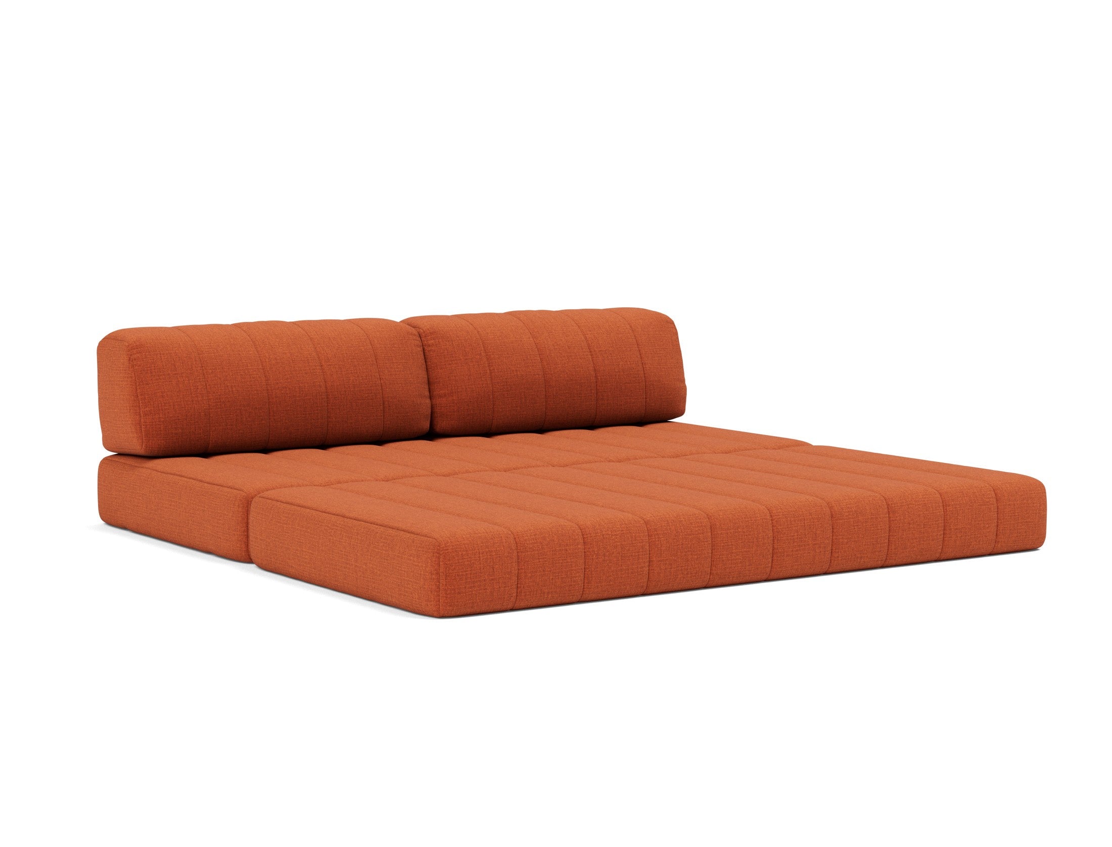 CozyPad Schlafsofa in 412 Esina Rust Orange präsentiert im Onlineshop von KAQTU Design AG. Bettsofa ist von Innovation Living