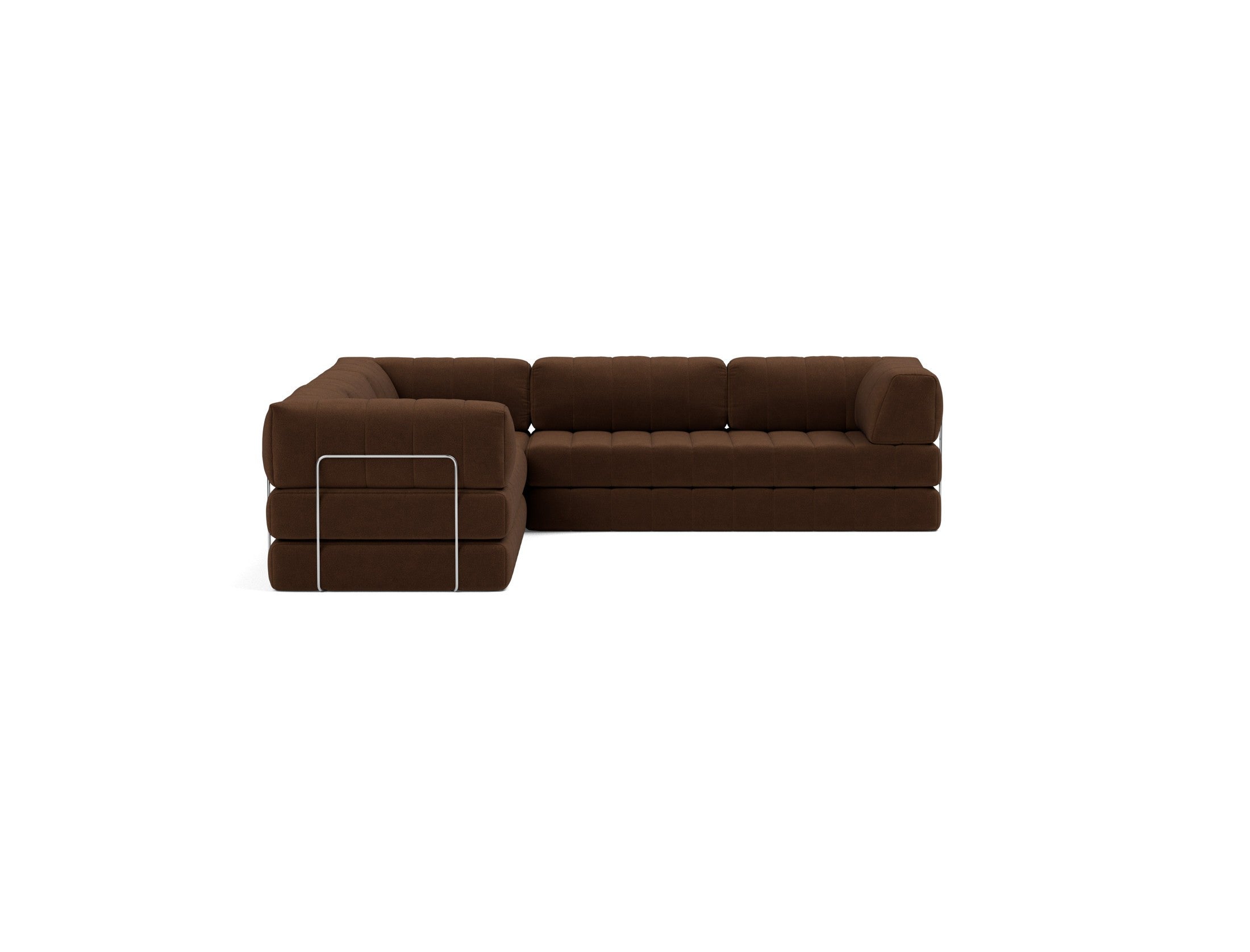 CozyPad Schlafsofa Ecksofa mit Armlehnen in 359 Taura Cappuccino präsentiert im Onlineshop von KAQTU Design AG. Bettsofa ist von Innovation Living