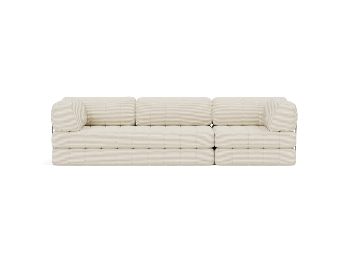 CozyPad Schlafsofa Grand mit Armlehnen in 594 Corduroy Ivory präsentiert im Onlineshop von KAQTU Design AG. Bettsofa ist von Innovation Living