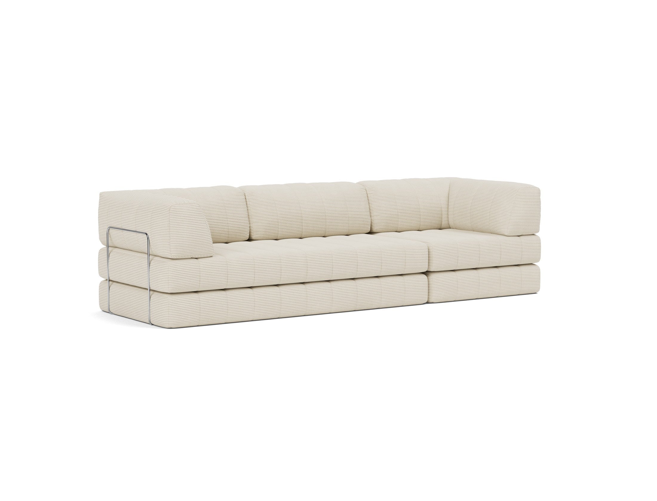 CozyPad Schlafsofa Grand mit Armlehnen in 594 Corduroy Ivory präsentiert im Onlineshop von KAQTU Design AG. Bettsofa ist von Innovation Living